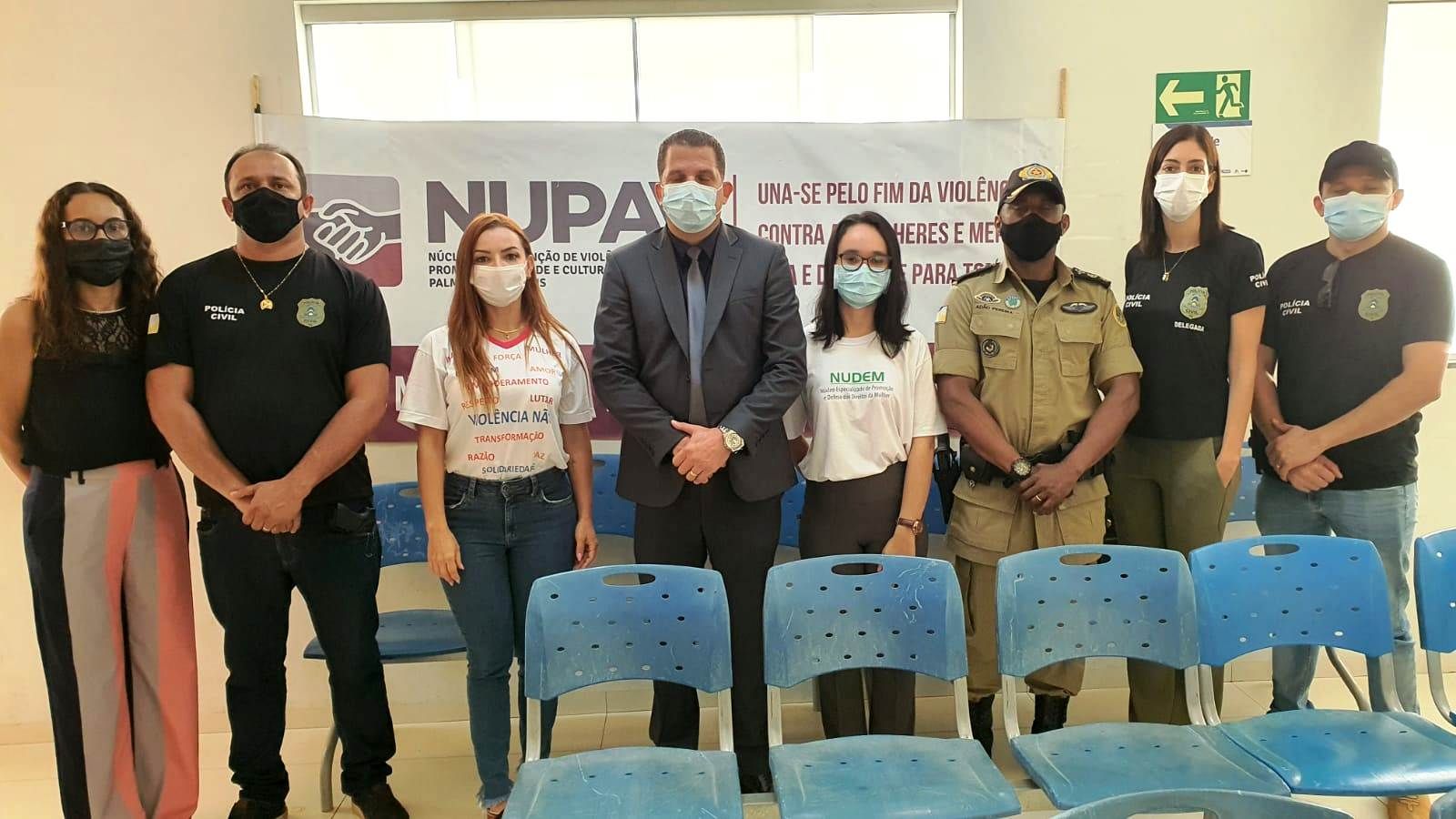 As equipes da DPE-TO e da SSP-TO que aturam na atividade, que integrou o Dia "D" da Operação Resguardo.