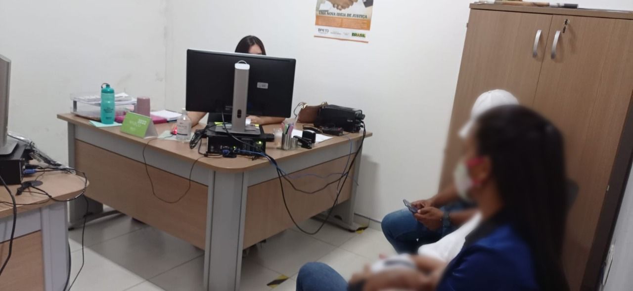 Durante os atendimentos foram realizados audiências de mediação e conciliação