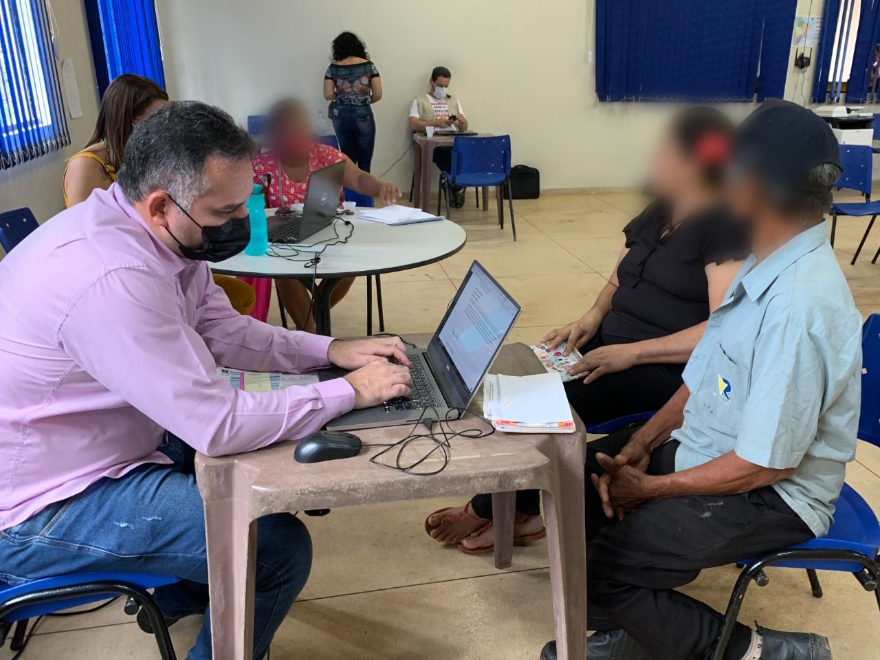 Assistidos(as) tiraram dúvidas jurídicas durante a ação