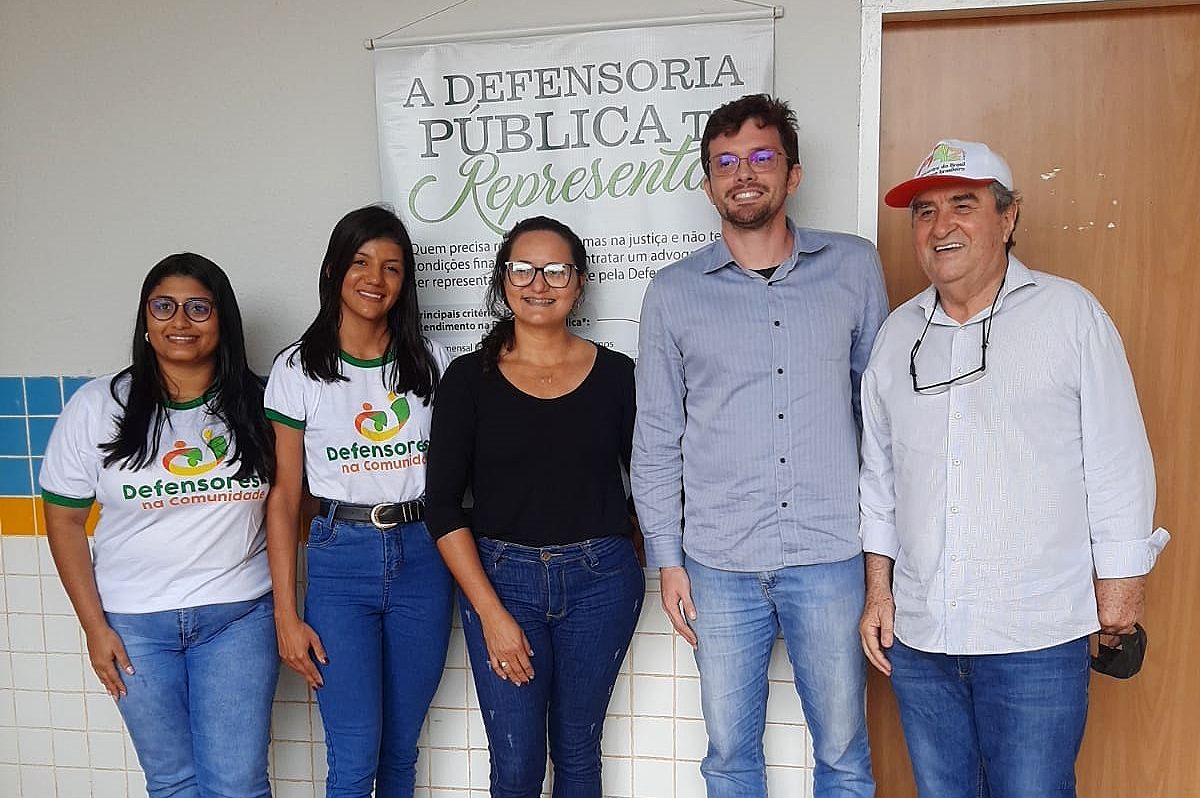 Equipe da Defensoria Pública que atuou no Itinerante com o deputado federal Célio Moura (D)