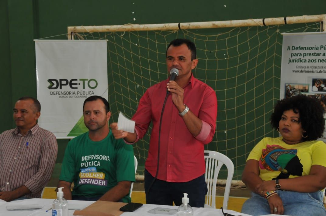 Prefeito de Mateiros, pastor João Martins destacou que a ação da Defensoria vem para ajudar os menos favorecidos