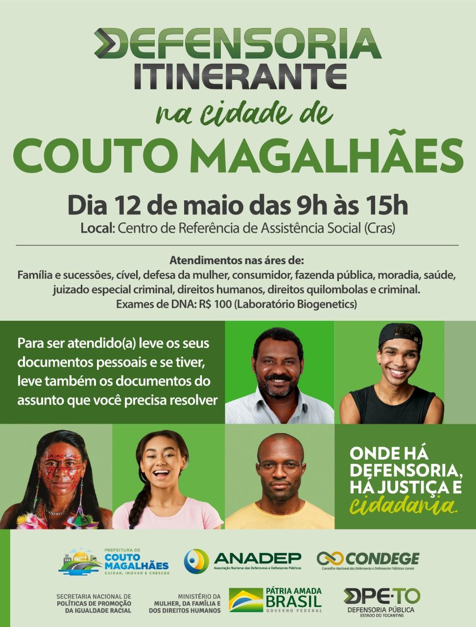 Defensoria Itinerante em Couto Magalhães
