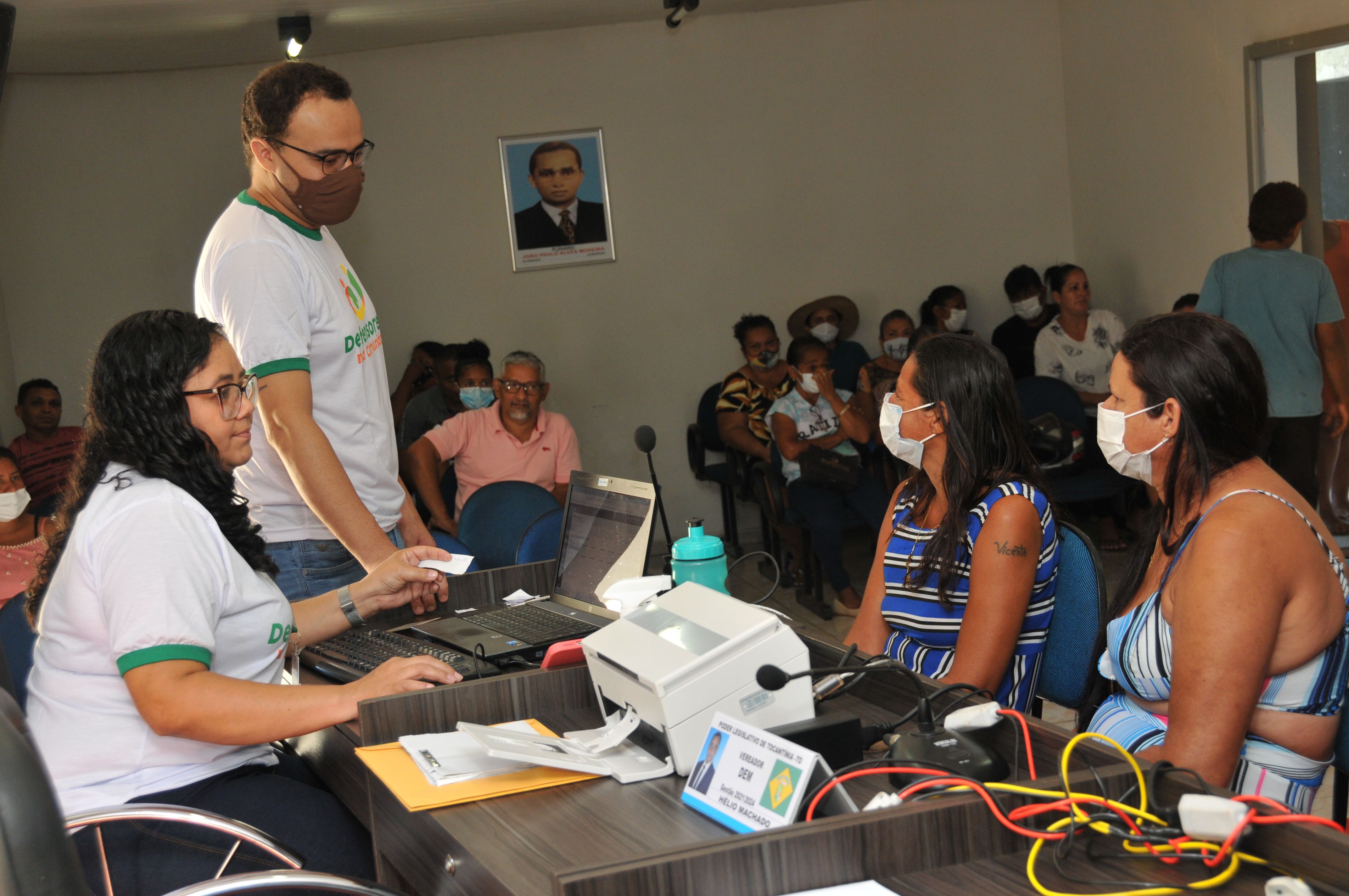 Atendimentos foram feitos na sede da Câmara Municipal de Tocantínia