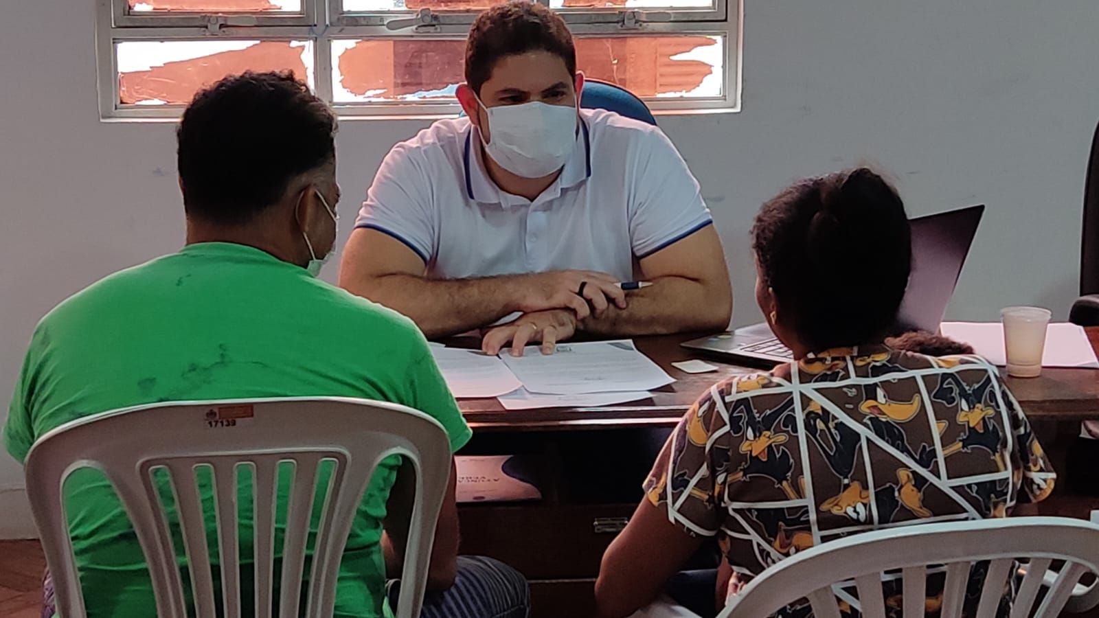 Umas das pessoas assistidas durante a ação em Esperantina