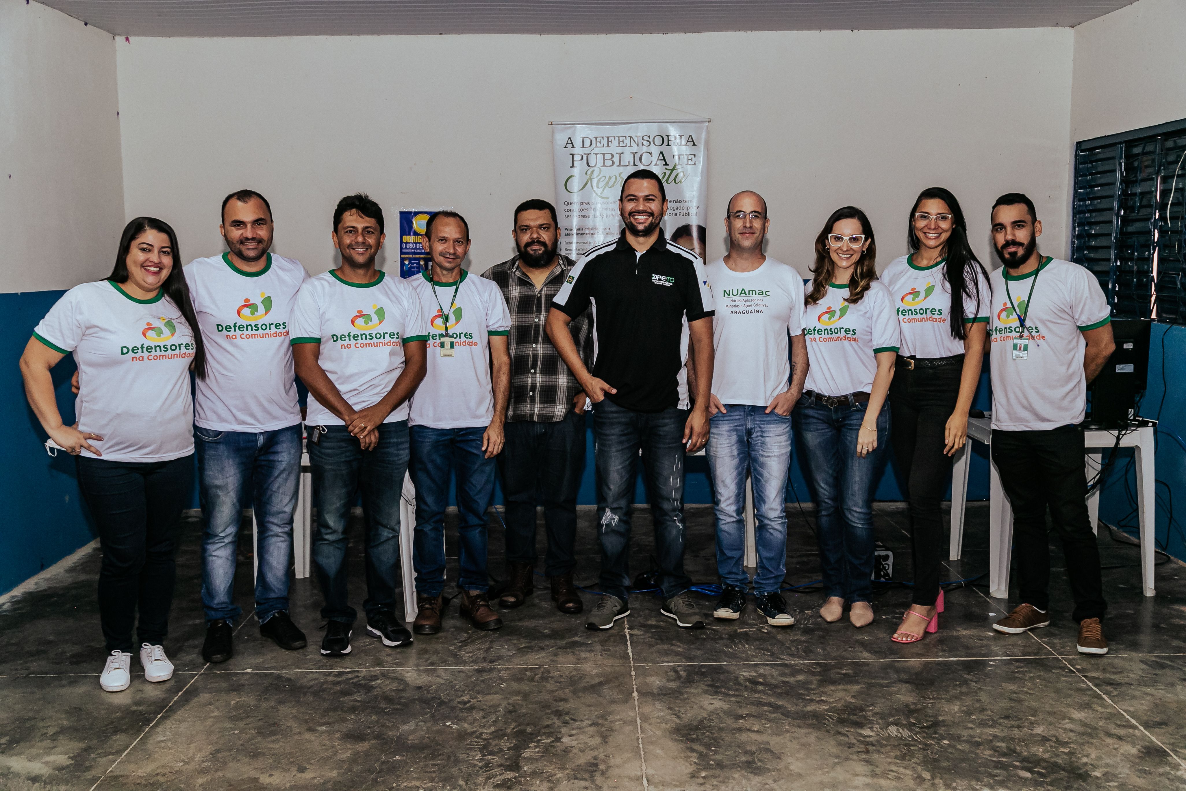 Membros e servidores que atuaram no itinerante de Araguanã