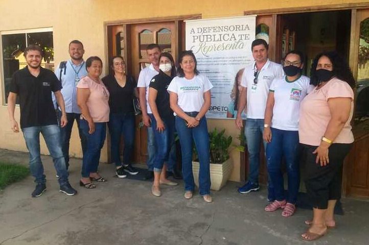 Equipe da Defensoria Pública que atuou no itinerante