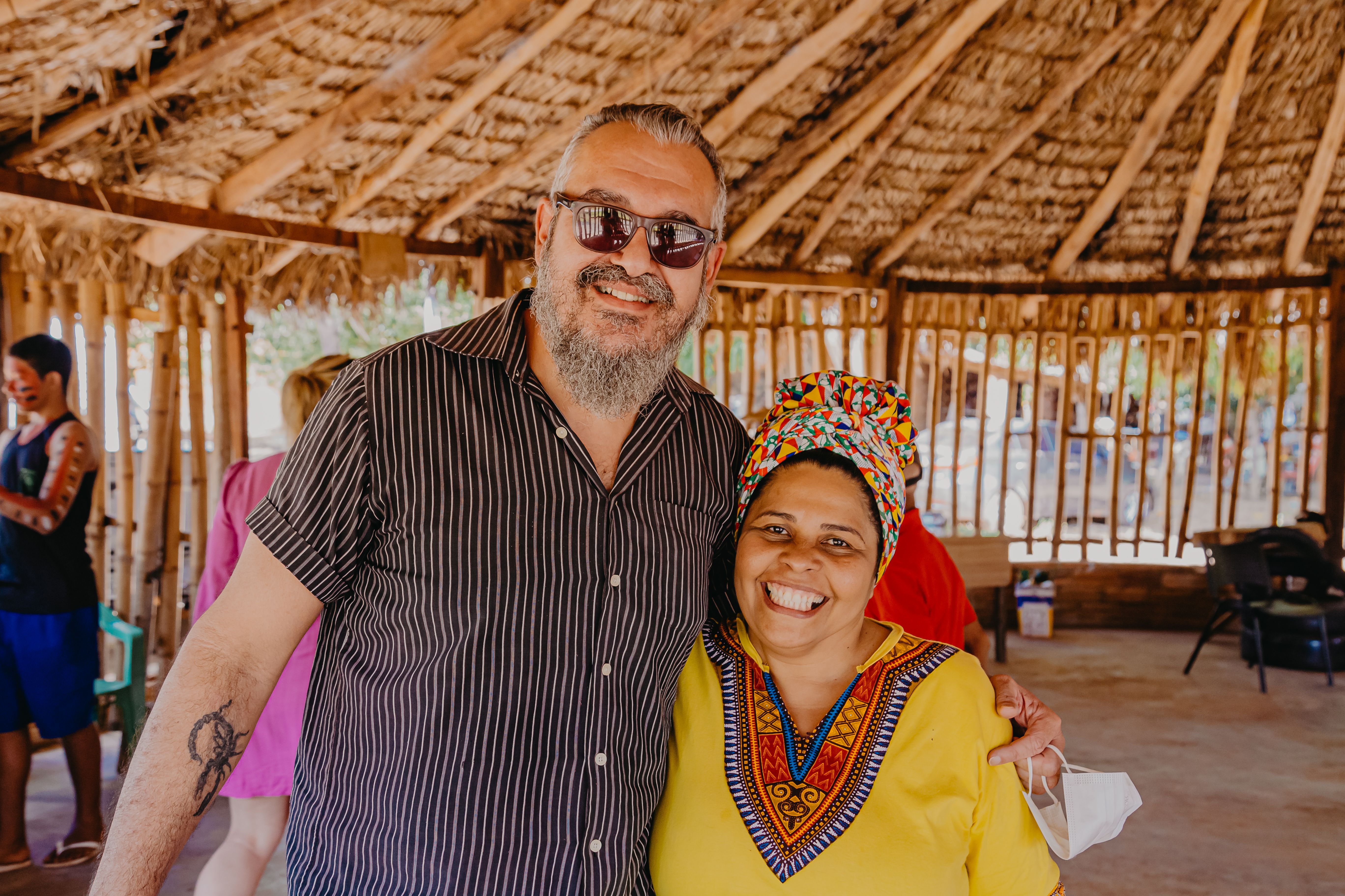 Chef Ruth Almeida e o professor Paulo Sérgio Gomes Soares