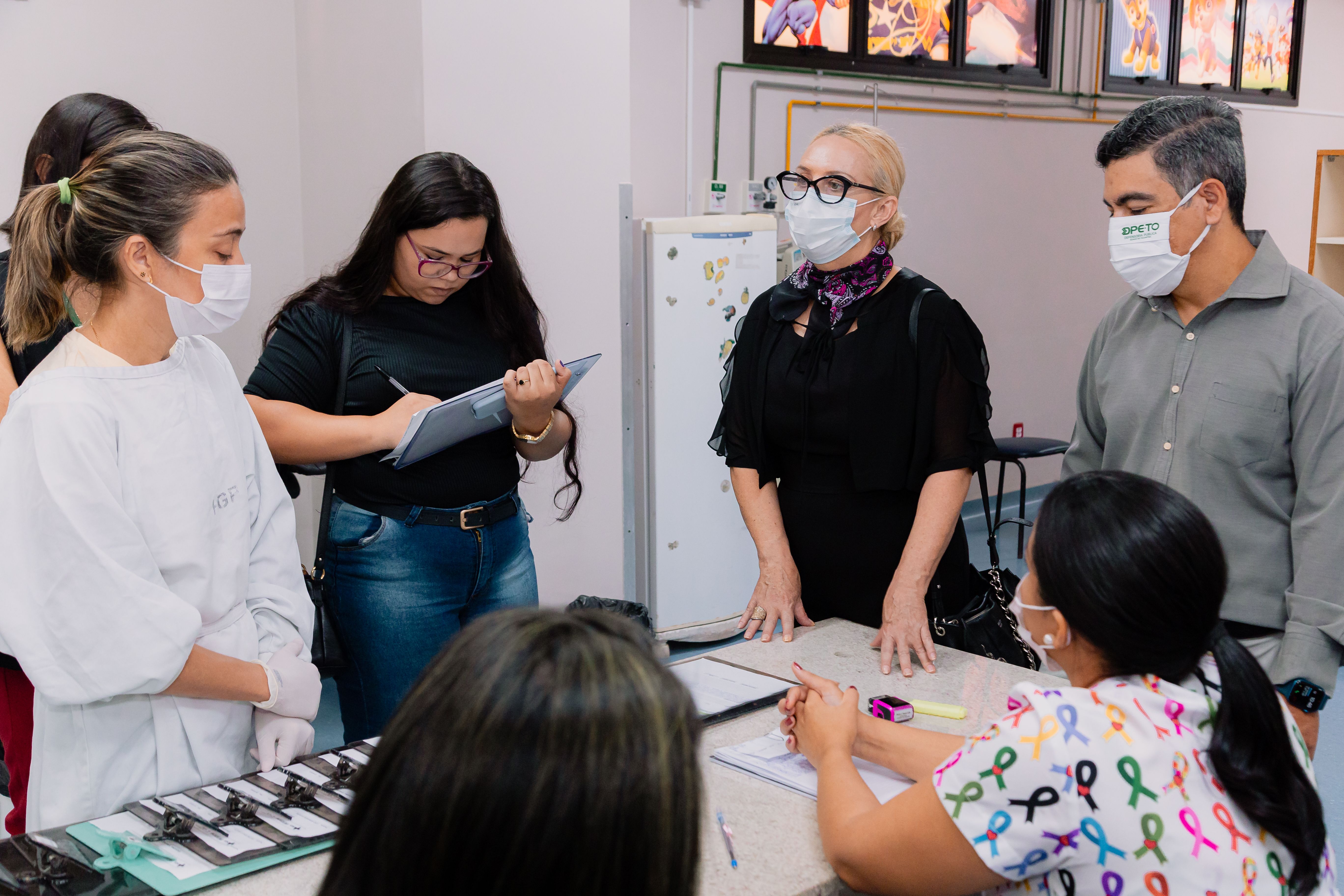 Defensoria e OAB/TO estiveram na Oncologia do HGP