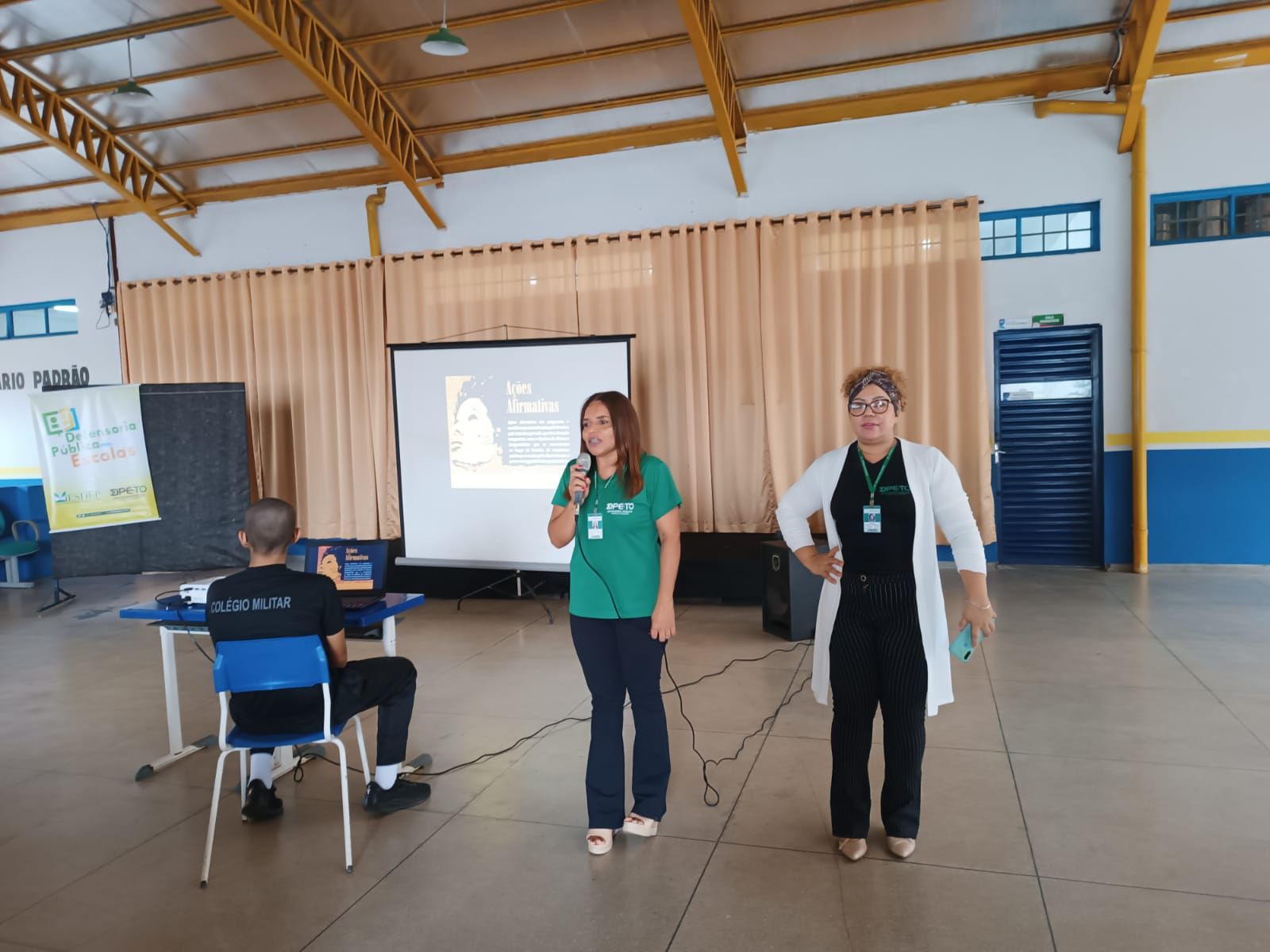 Atividade foi conduzida pela assistente social Maria de Jesus Jardim dos Reis e pela psicóloga Nilda Belo Morais