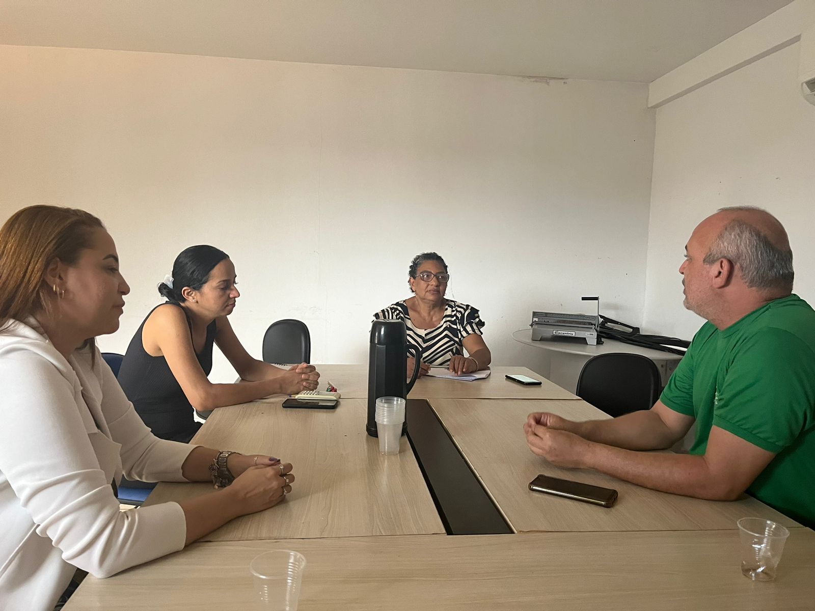 Reunião na Secretaria Municipal de Saúde