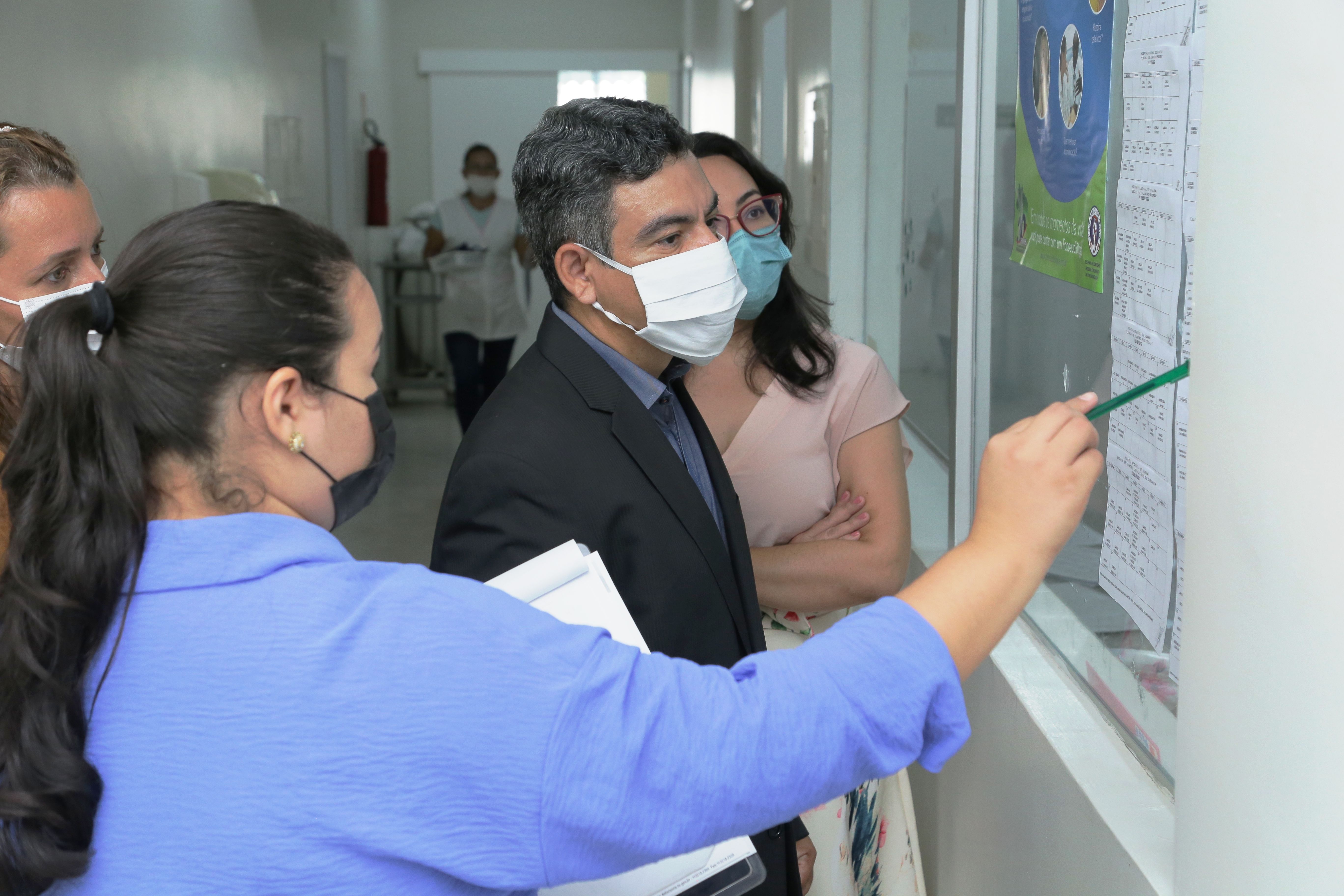 Equipe dos órgãos passou por vários setores do Hospital