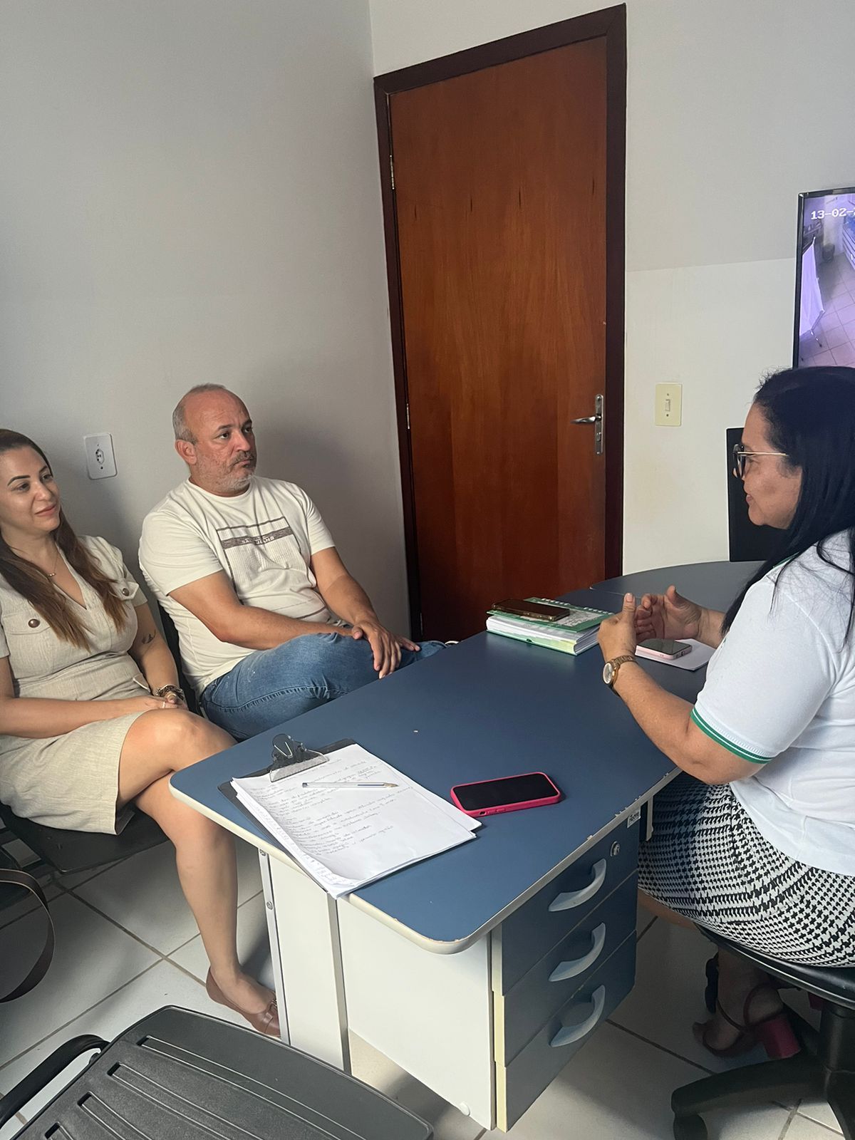 Reunião na Secretaria Municipal de Saúde