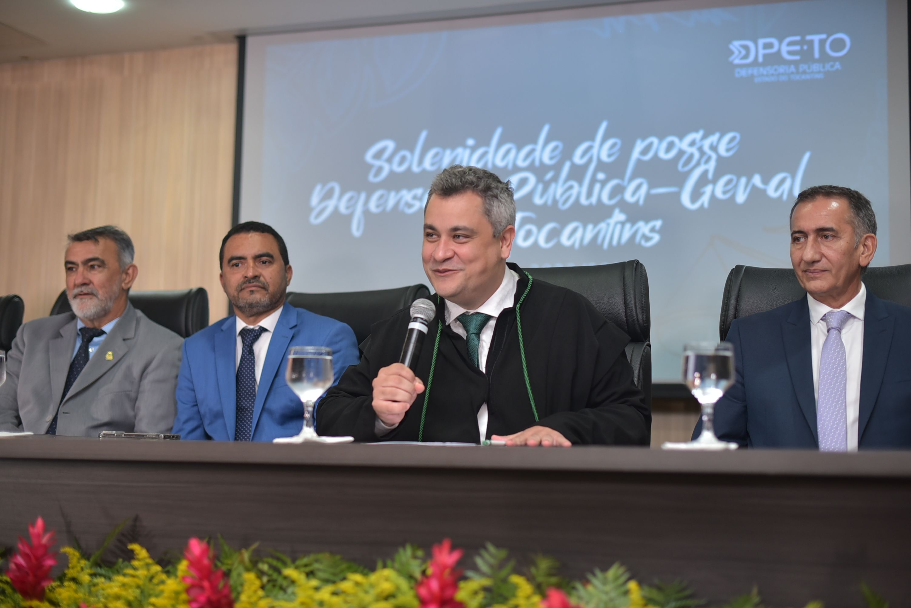 Pedro Alexandre conduziu a reunião do Conselho Superior da Defensoria Pública para a posse solene