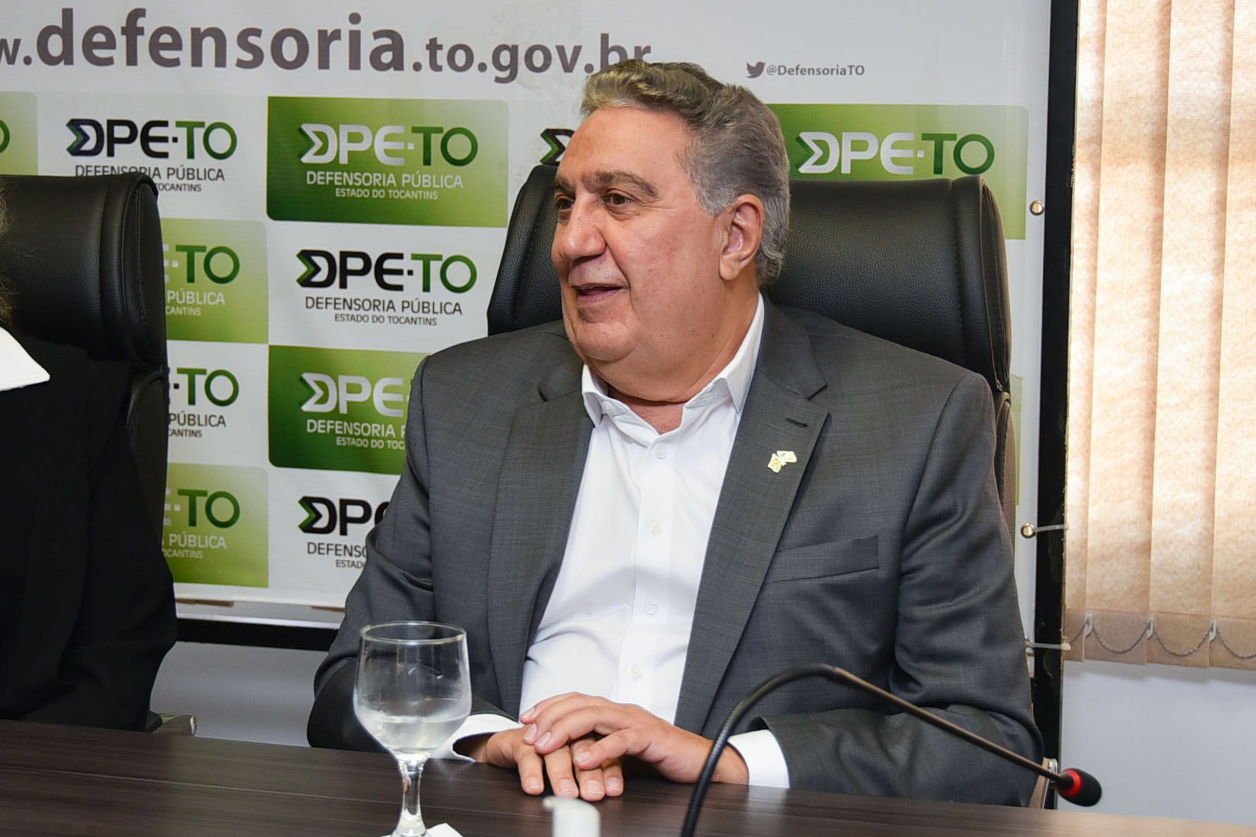 Após parabenizar os recém-empossados, o vice-governador Laurez Moreira externou o reconhecimento do papel de destaque que a DPE-TO tem junto à população tocantinense vulnerabilizada