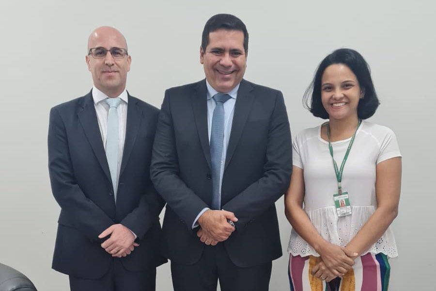 Sandro Ferreira (E), Andreia Morais e Marcus Marcelo