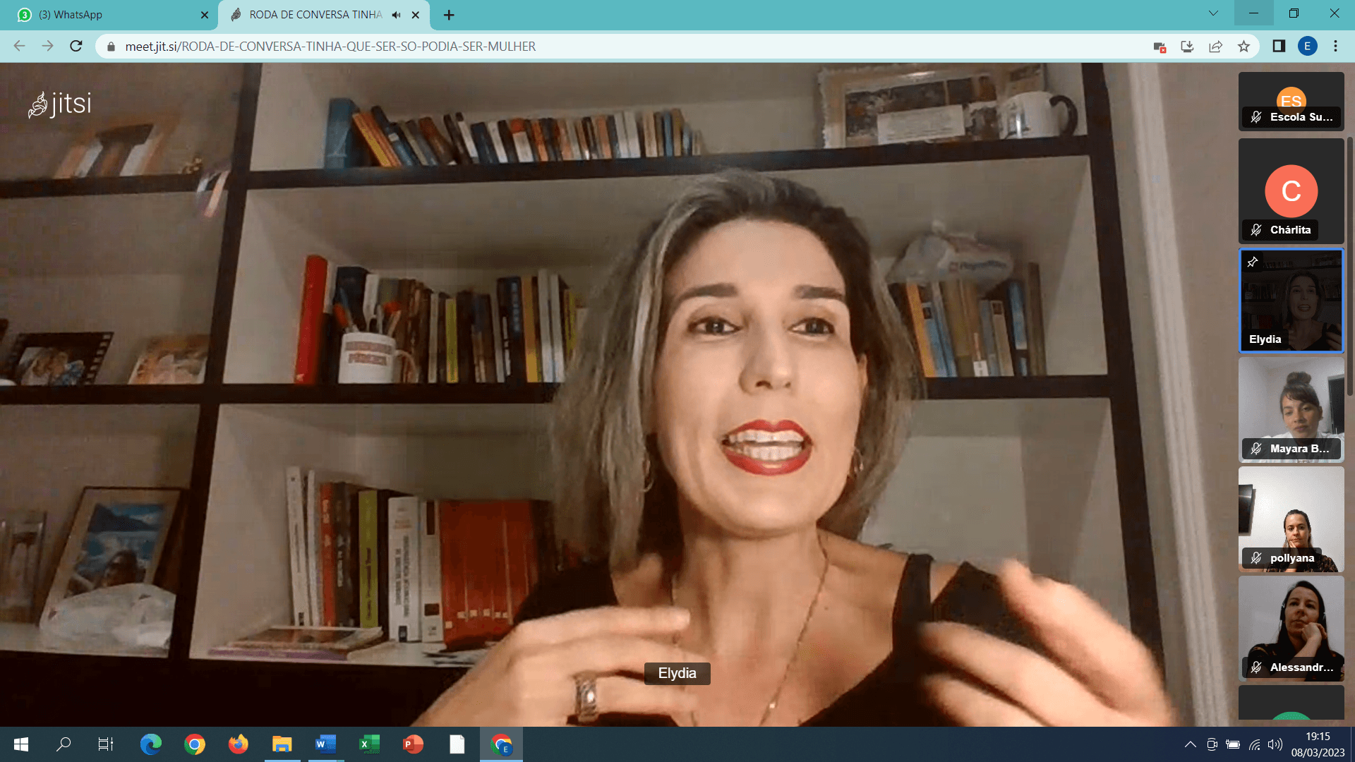 Para Elydia Monteiro, as mulheres as mais impactadas por todos os movimentos conservadores que reagem violentamente ao movimento de avanço social
