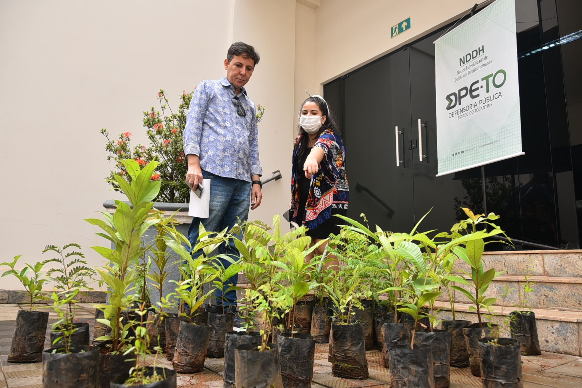 Juciellen Araújo disse que já tem como hábito o plantio de plantas não só na própria casa