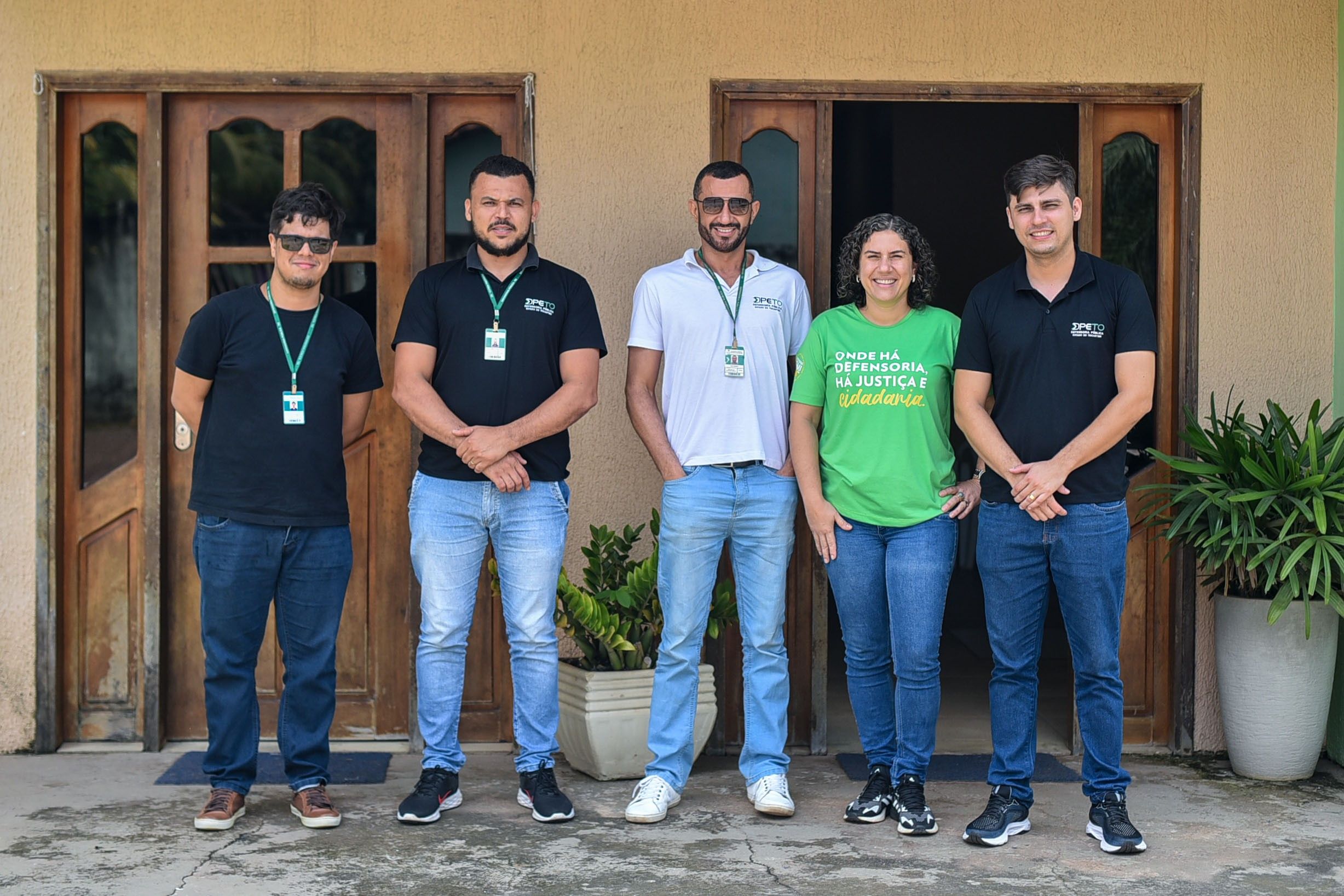 Equipe da DPE-TO de Guaraí que atuou no itinerante em Couto Magalhães