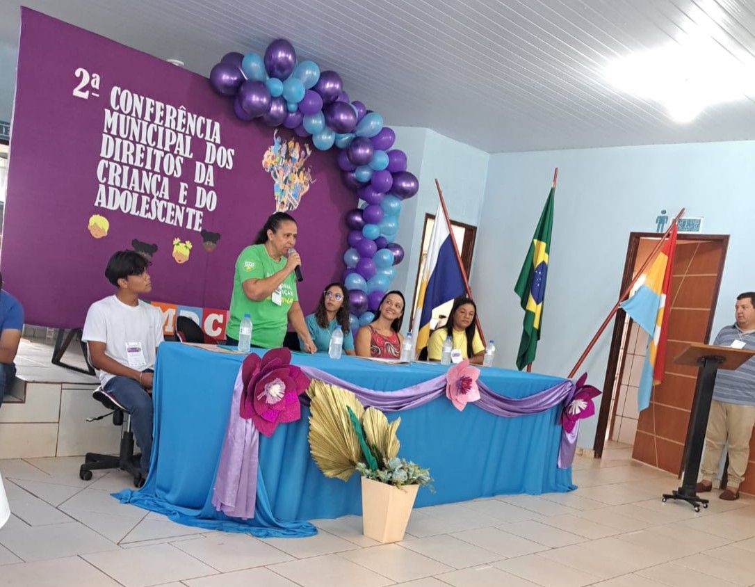 Atividade foi realizada durante 2° Conferência Municipal dos Direitos da Criança e do Adolescente