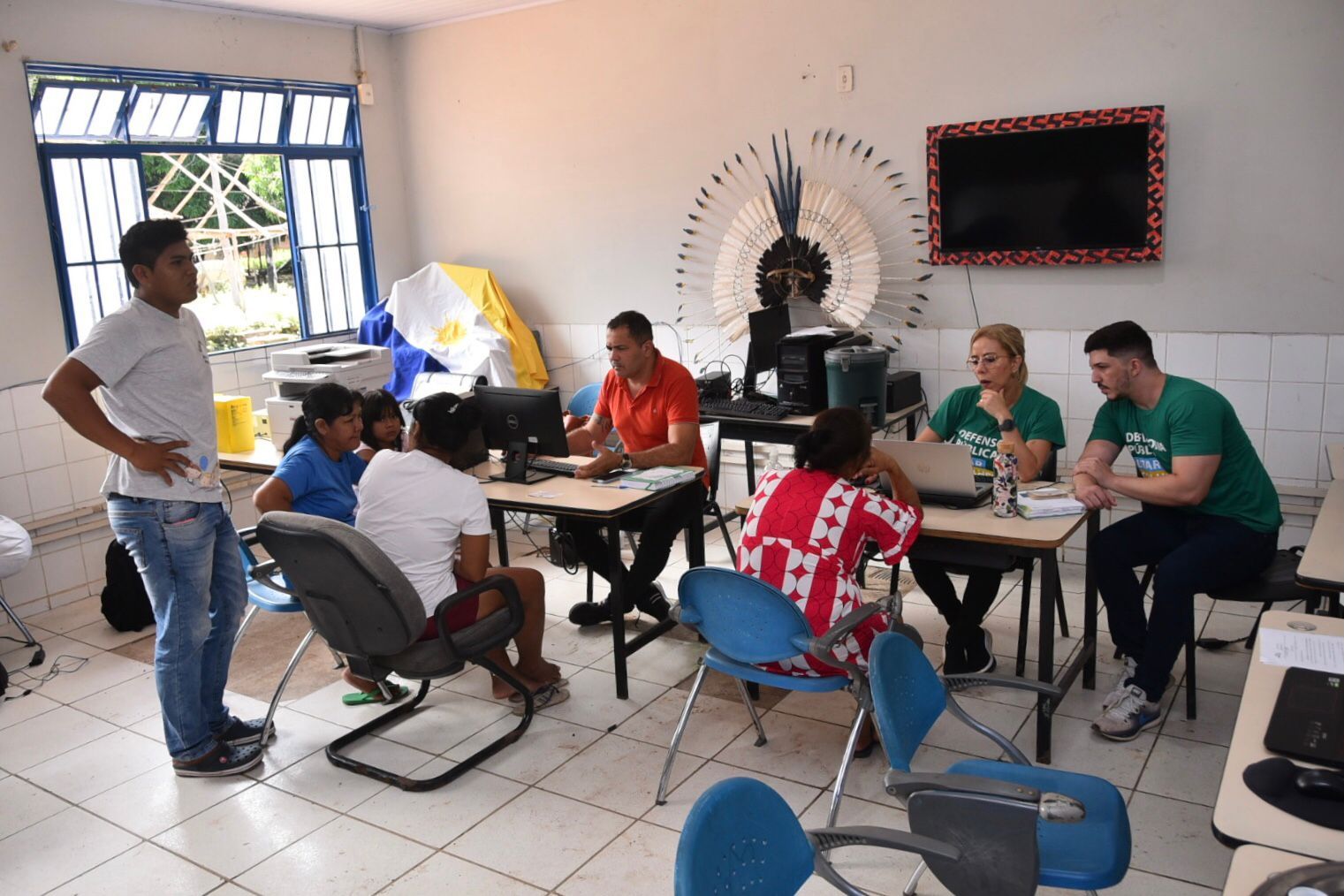 Os atedimentos foram feitos por profissionais da DPE-TO de Palmas e Gurupi