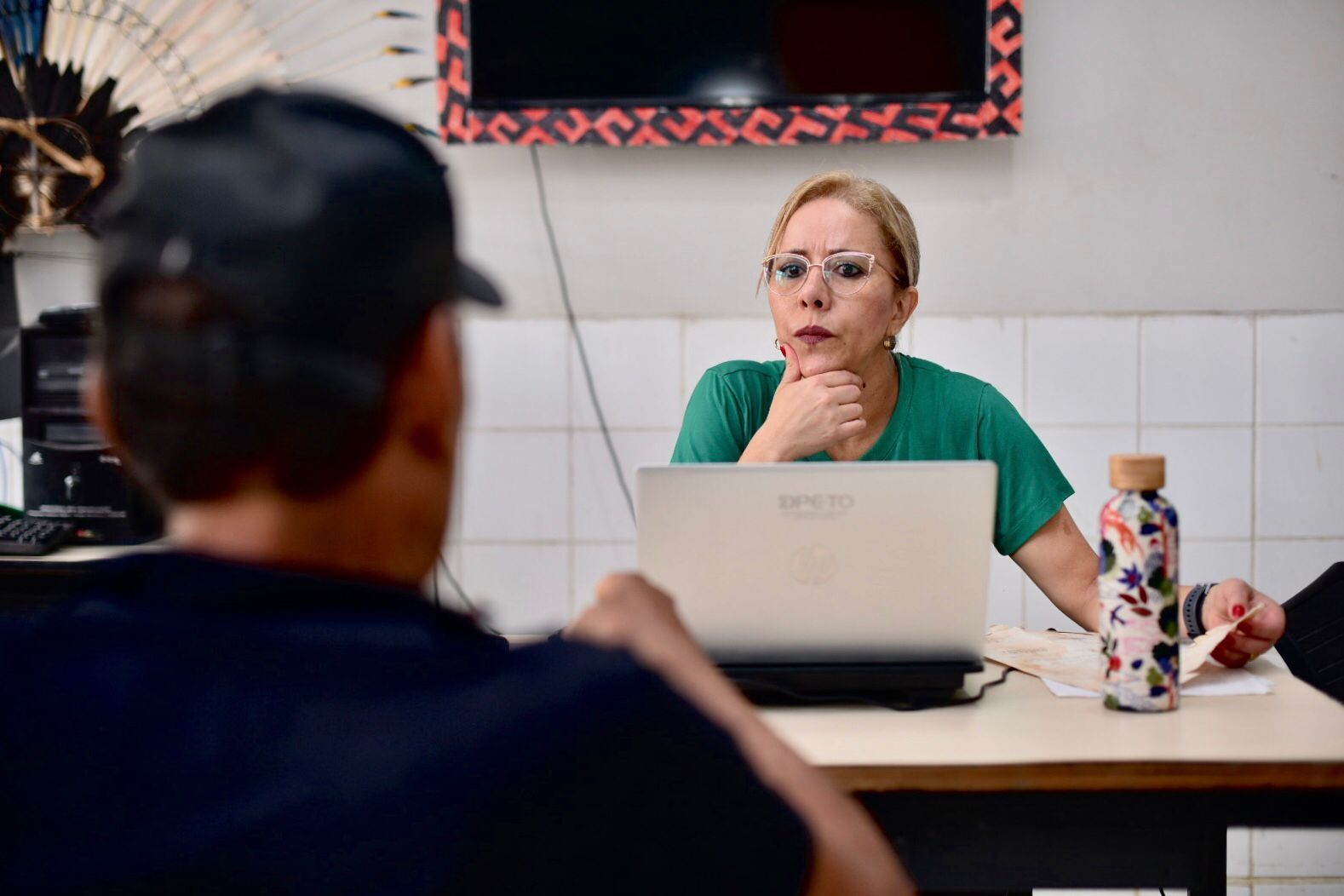 Responsável por conduzir esta edição do “Defensoria Itinerante”, foi a coordenadora auxiliar do Nucora da DPE-TO, defensora pública Letícia Amorim