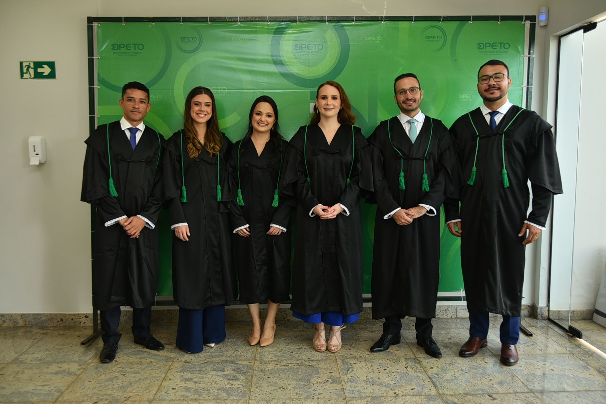 Os seis empossados foram aprovadas(os) no IV Concurso para a Carreira de Defensora e Defensor Público do Estado do Tocantins