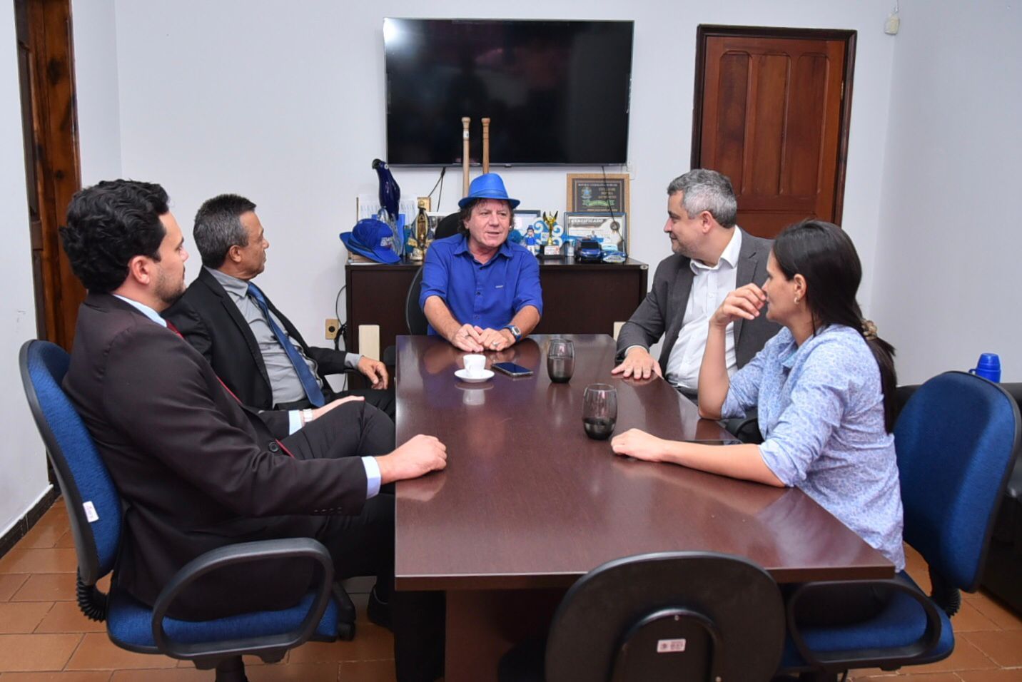 Visita institucional ao prefeito de Colinas, Josemar Carlos Casarin, popularmente conhecido como Kasarin
