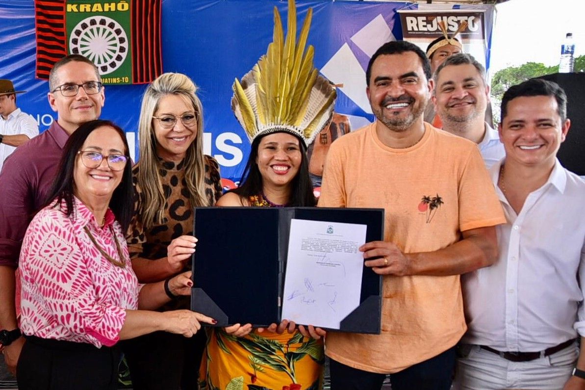 Parceria foi formalizada durante evento na aldeia Manoel Alves