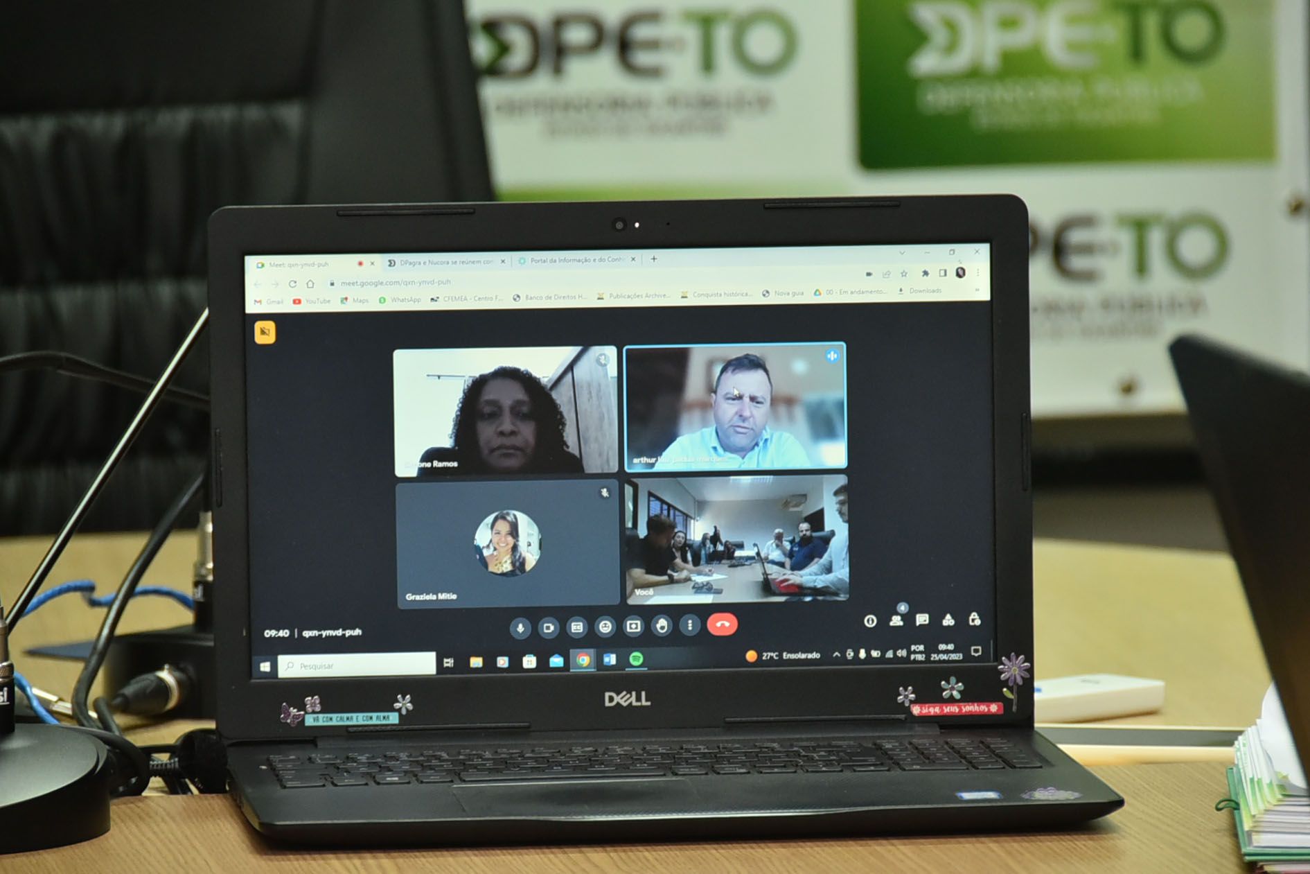 Defensor público Arthur Pádua foi um dos que participou da reunião virtualmente