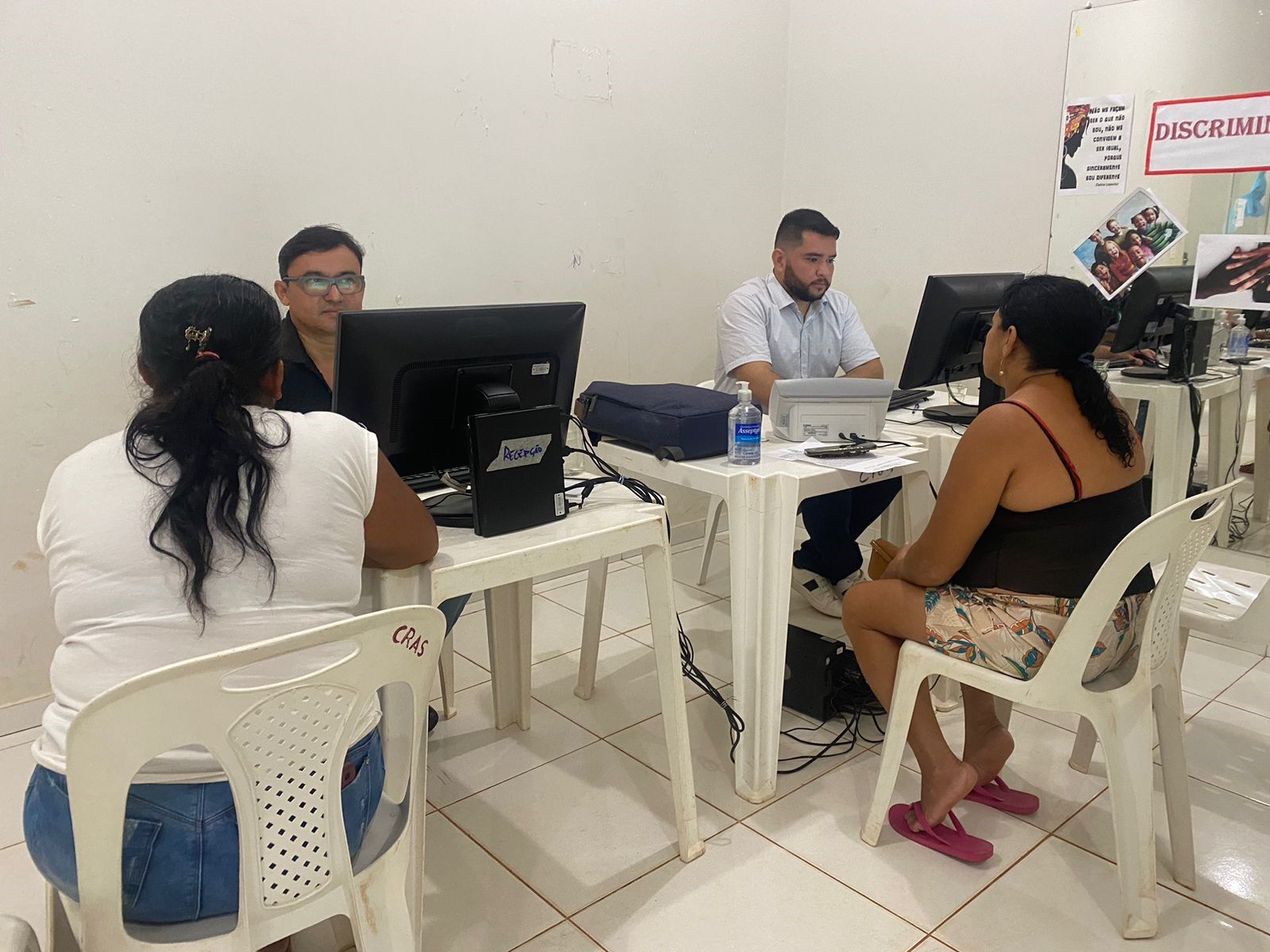 Em Campos Lindos, os atendimentos foram realizados no CRAS do município
