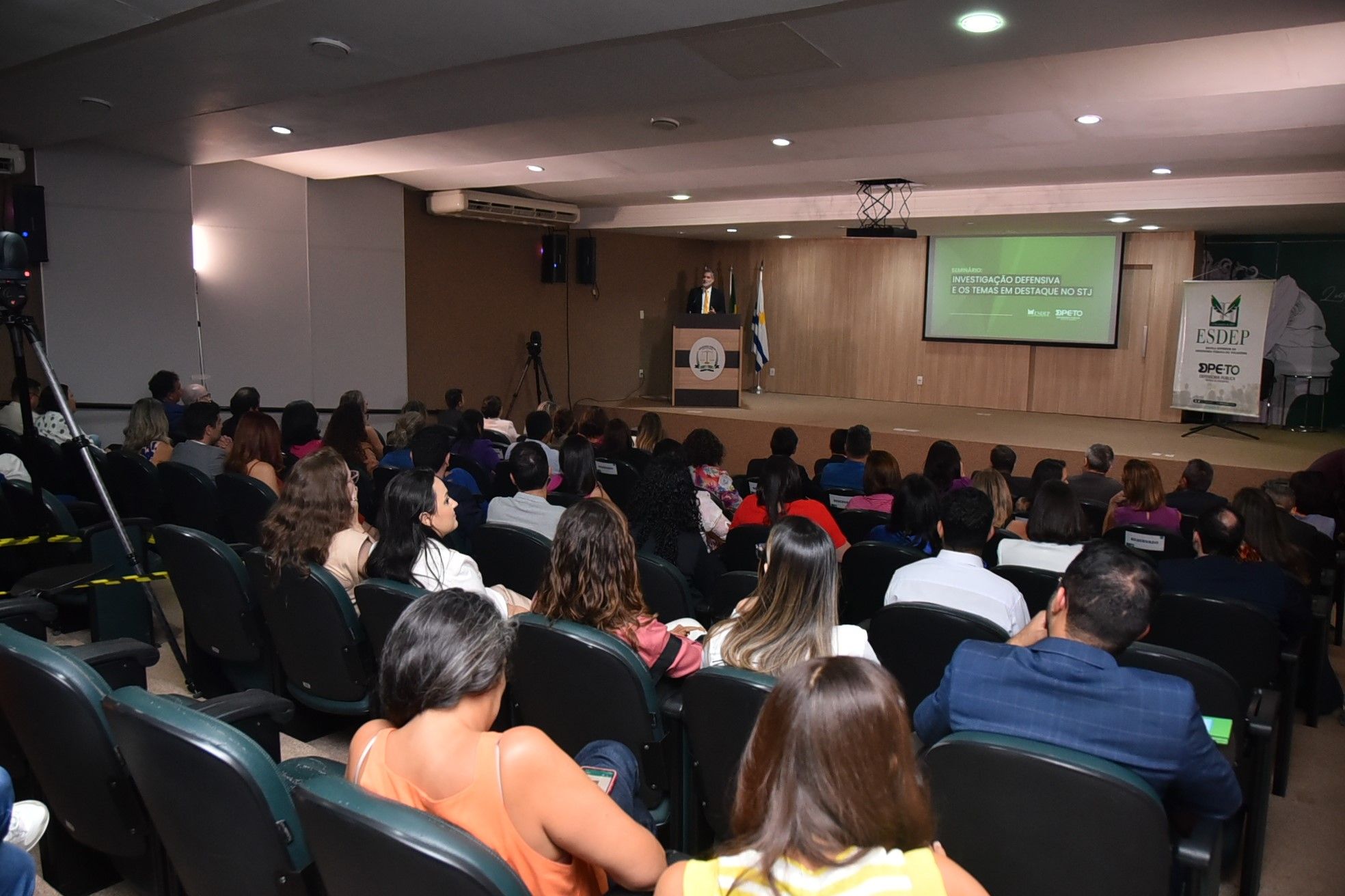 Palestra foi realizada presencialmente no auditório da DPE-TO de Palmas