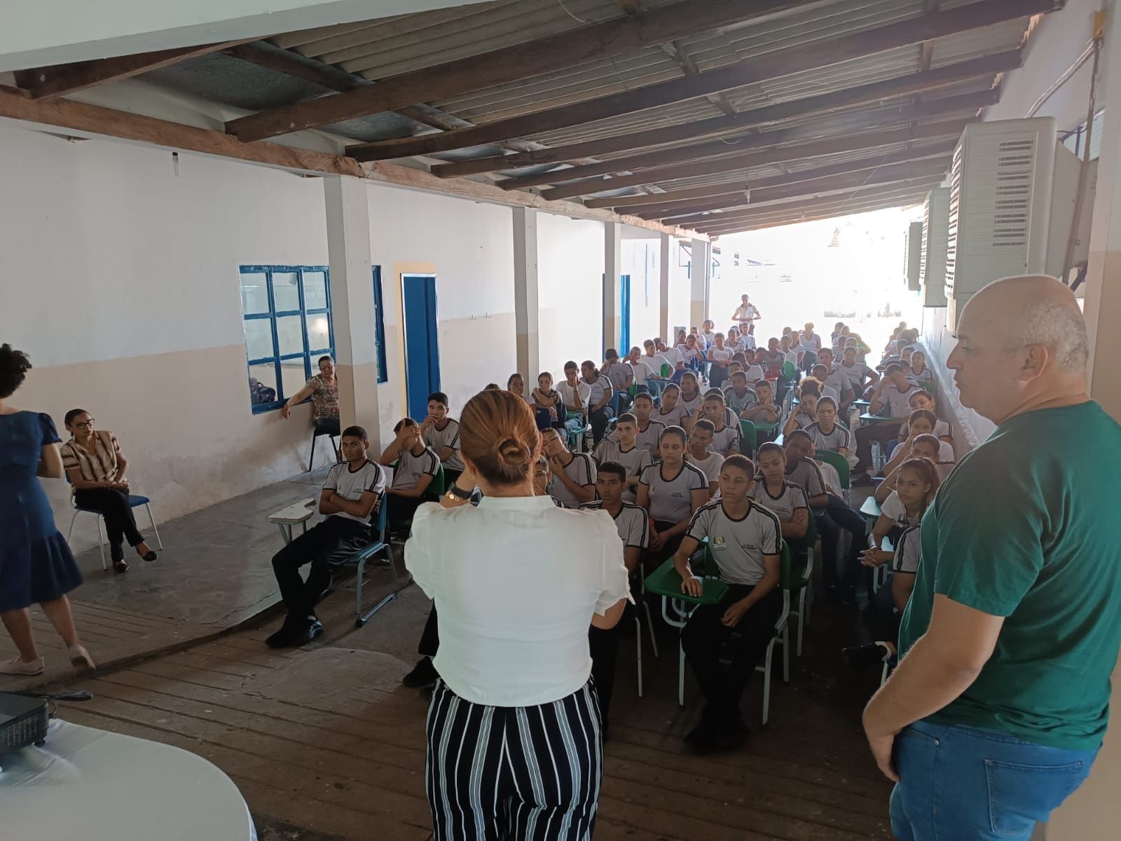 Palestra no Colégio Militar em Pindorama