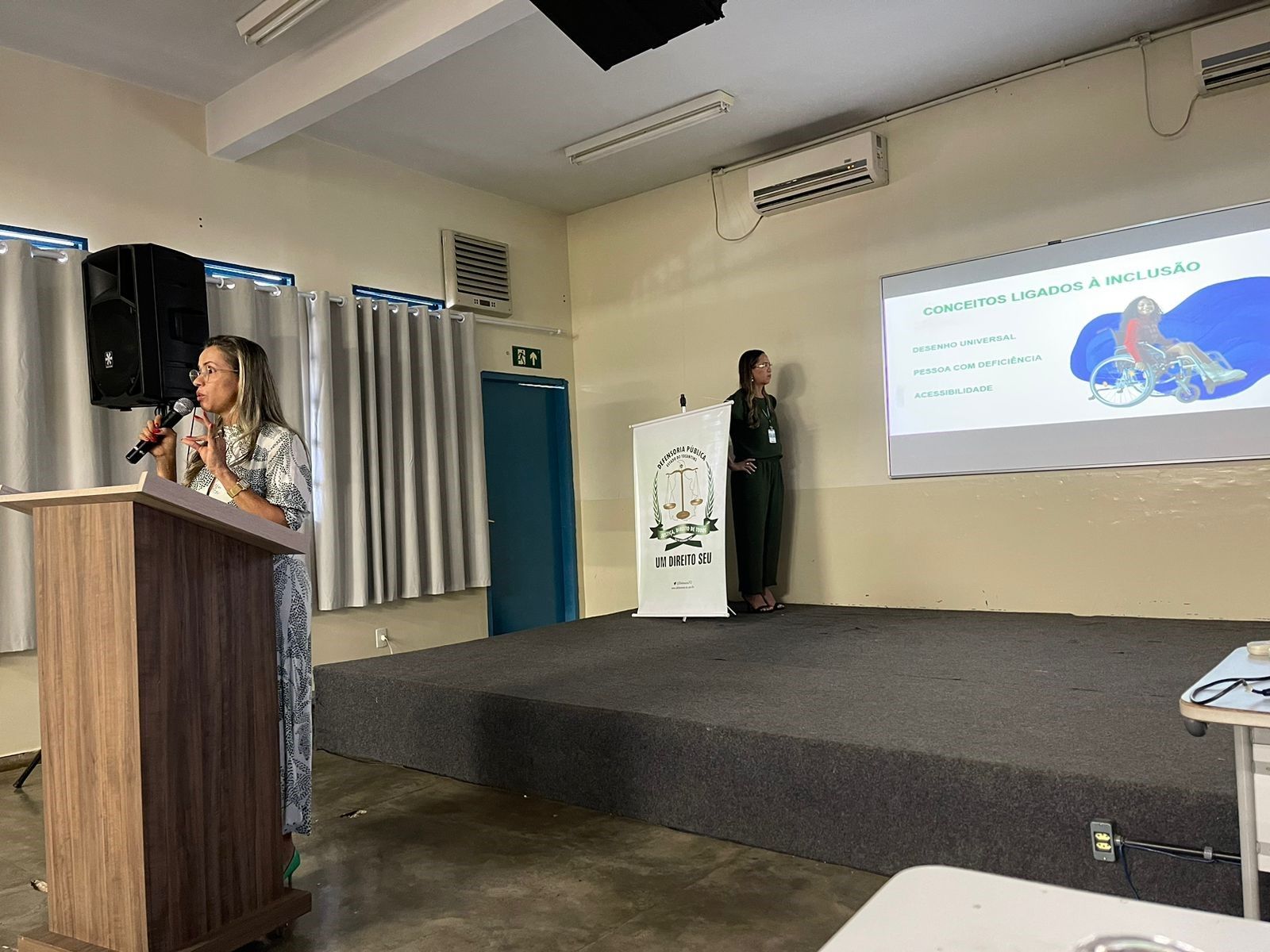 O tema da palestra foi escolhido em alusão à campanha nacional da Anadep deste ano “Defensoria Pública: em ação pela inclusão”