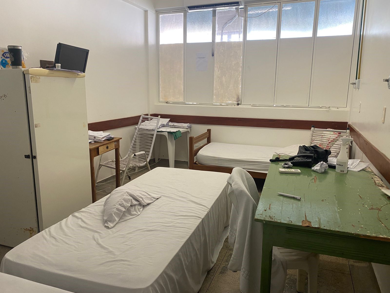 Sala de descanso das(os) médicas(os)