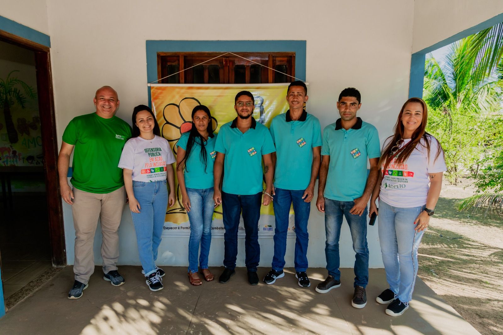 Equipe da Defensoria e do Conselho Tutelar de Mateiros