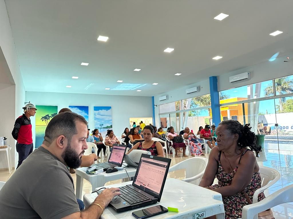 Ação itinerante em Lagoa da Confusão