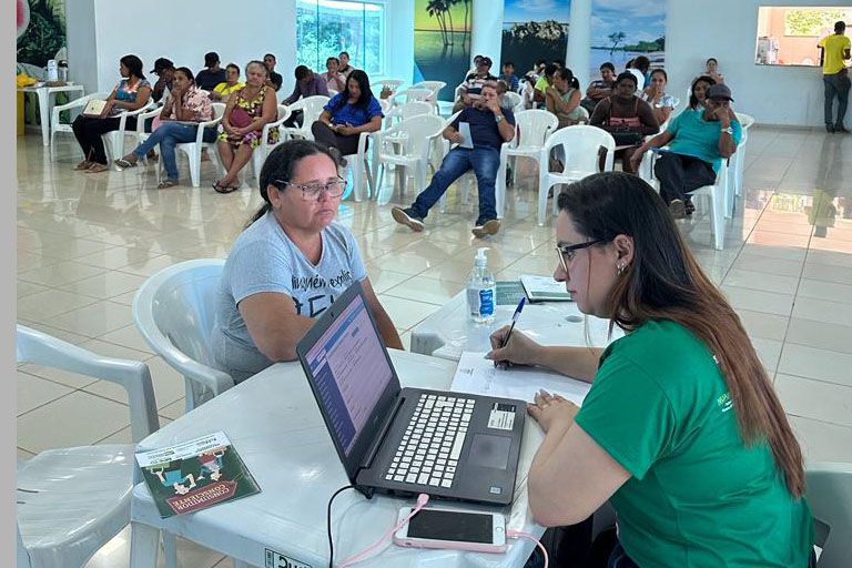 Ação itinerante em Lagoa da Confusão