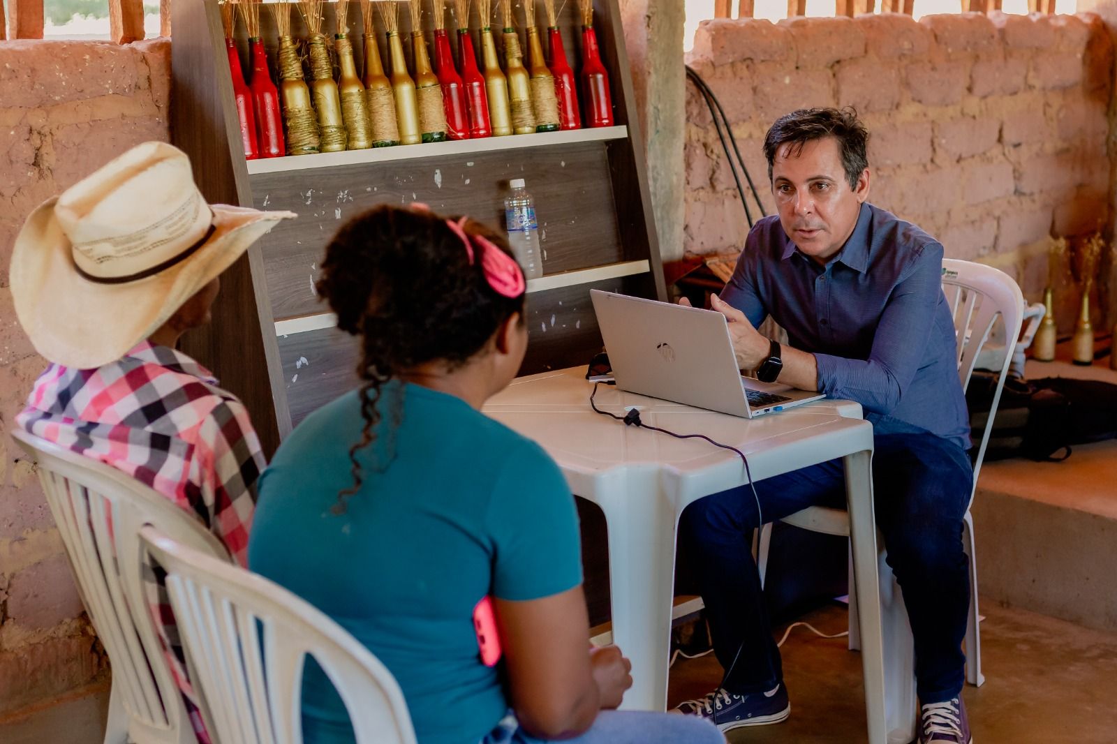 Ação itinerante na comunidade Mumbuca, município de Mateiros, na região do Jalapão