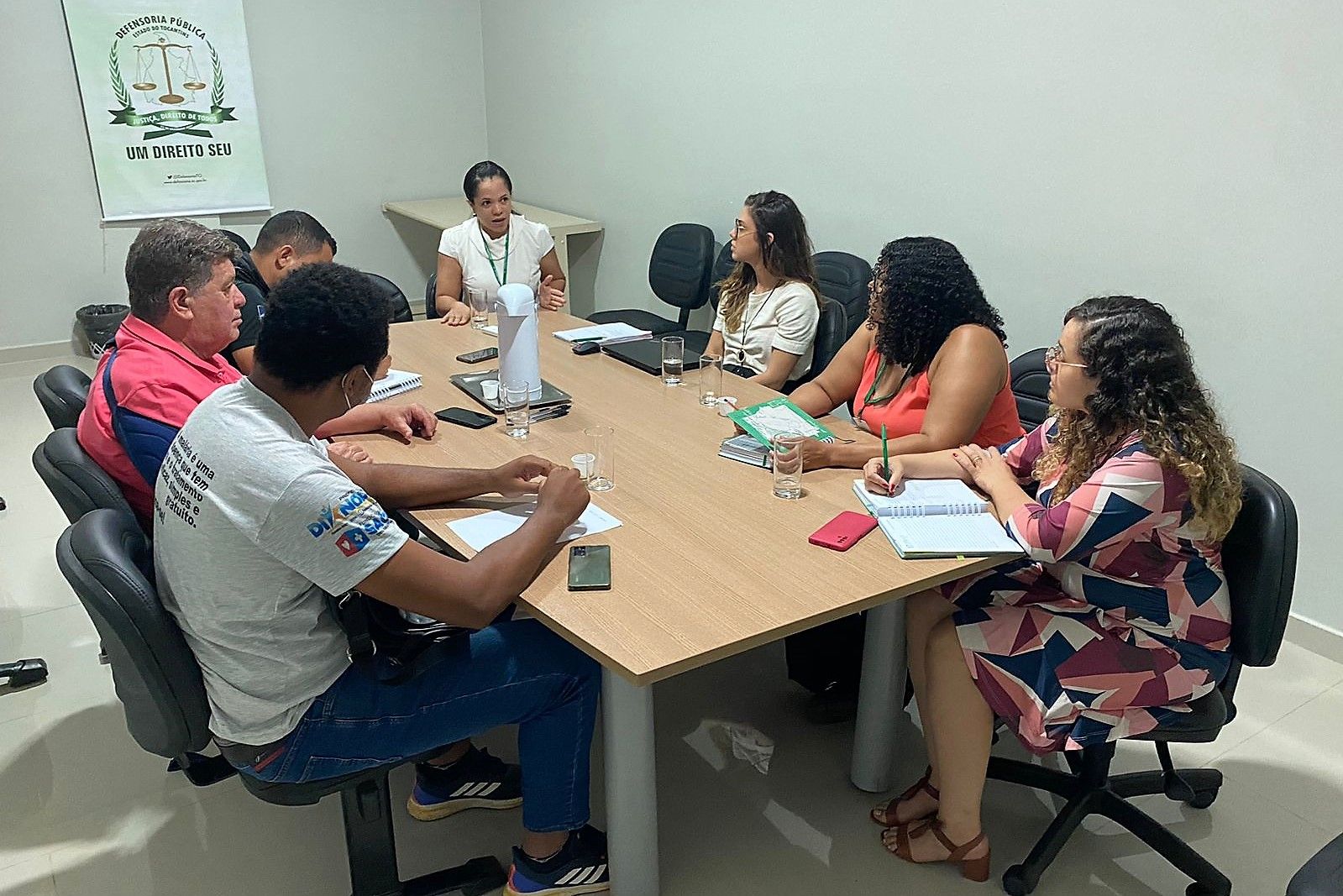 Representantes da DPE e da Unidade Penal se reuniram na sede da Instituição em Dianópolis