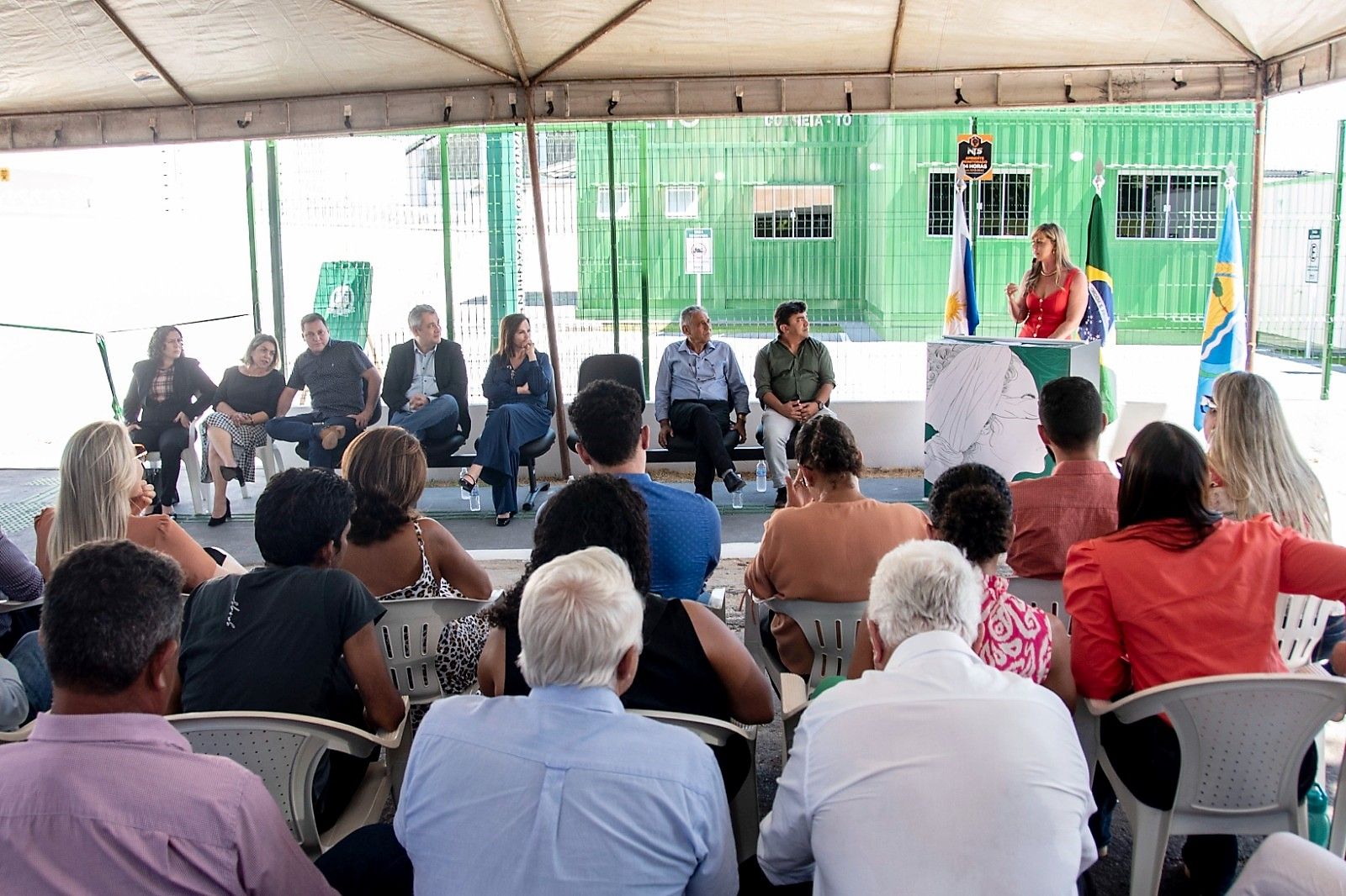 Na inauguração da sede própria, Estellamaris Postal agradeceu o apoio parlamentar no projeto dos Econúcleos