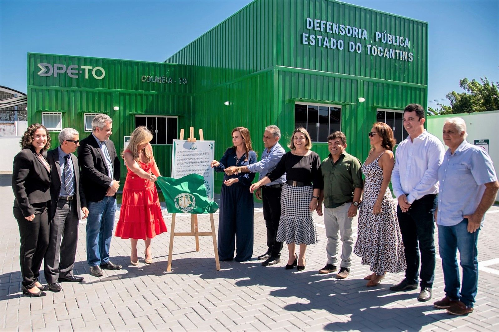 Momento solene que marcou a inauguração do Econúcleo da DPE-TO em Colméia do Tocantins