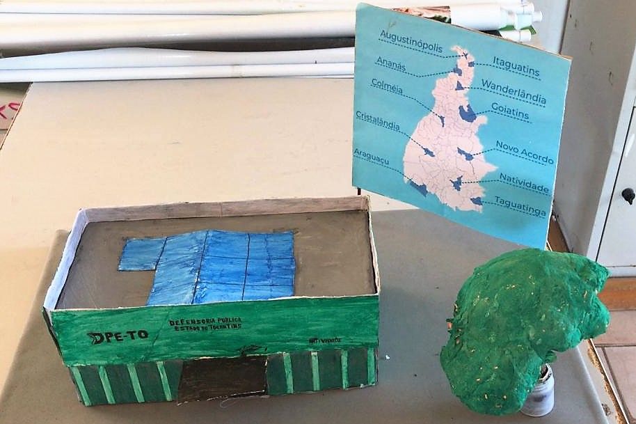 Maquete foi apresentada durante a II Feira de Ciências da Escola Comunitária de Augustinópolis