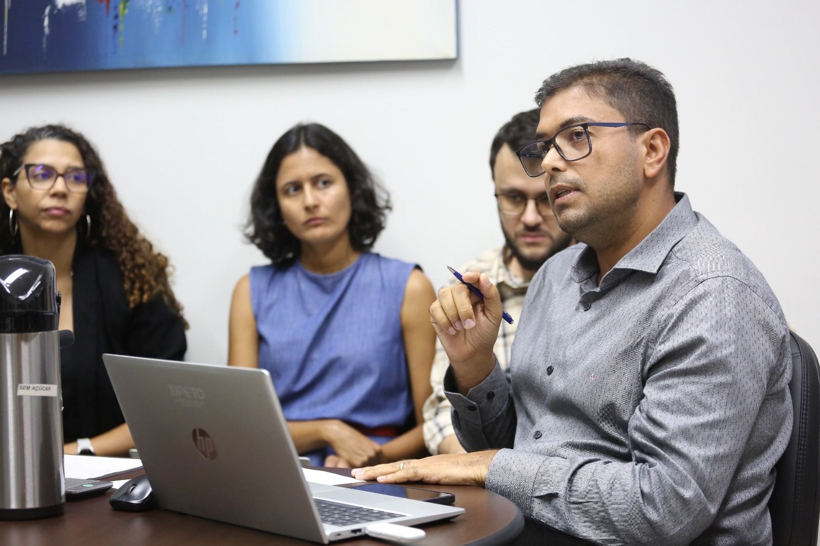 Demandas dos presos foram apresentadas ao defensor público Fabrício  Brito durante manifestação na CPP de Palmas no dia 7 último