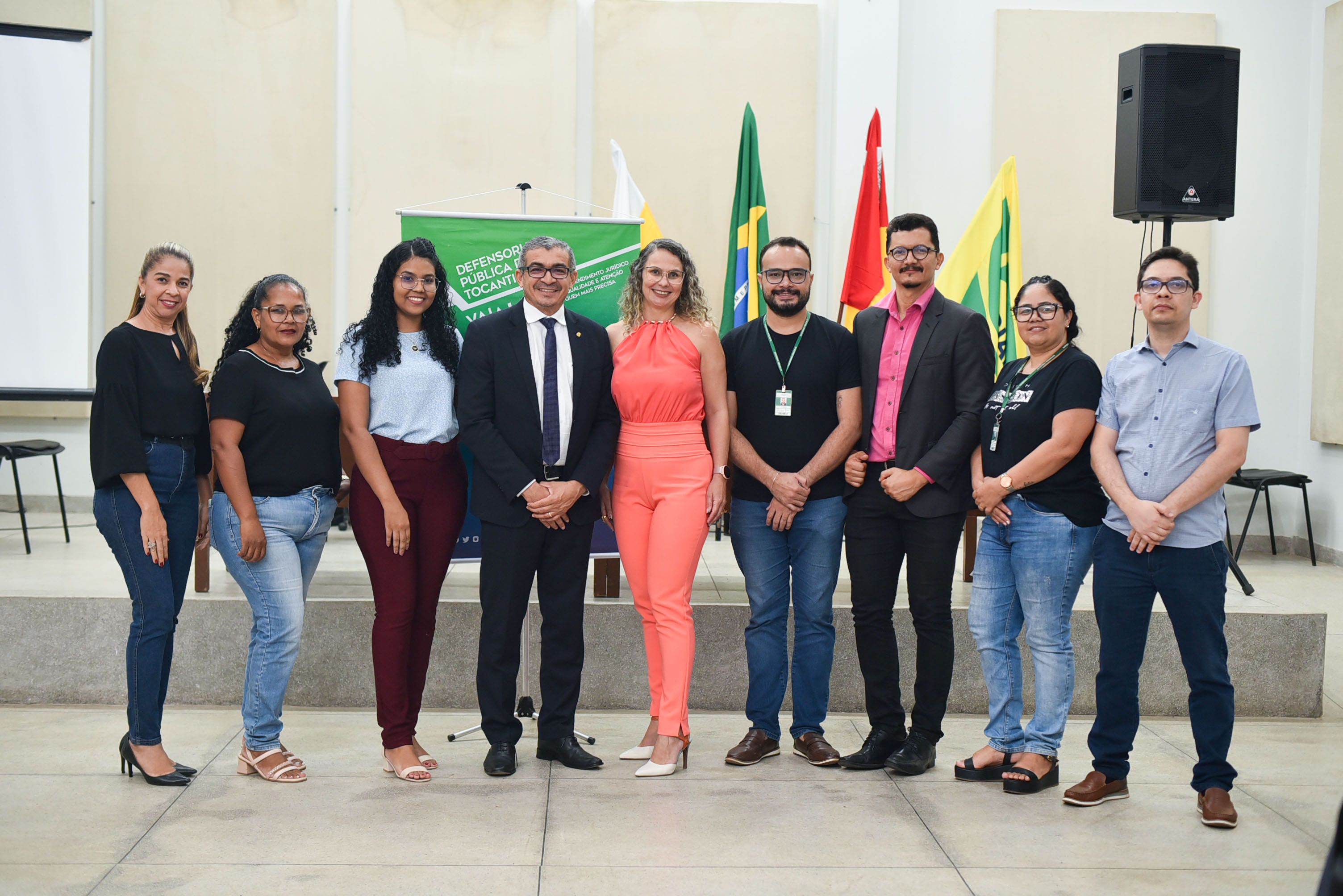 Equipe da DPE que colaborou com a audiência pública