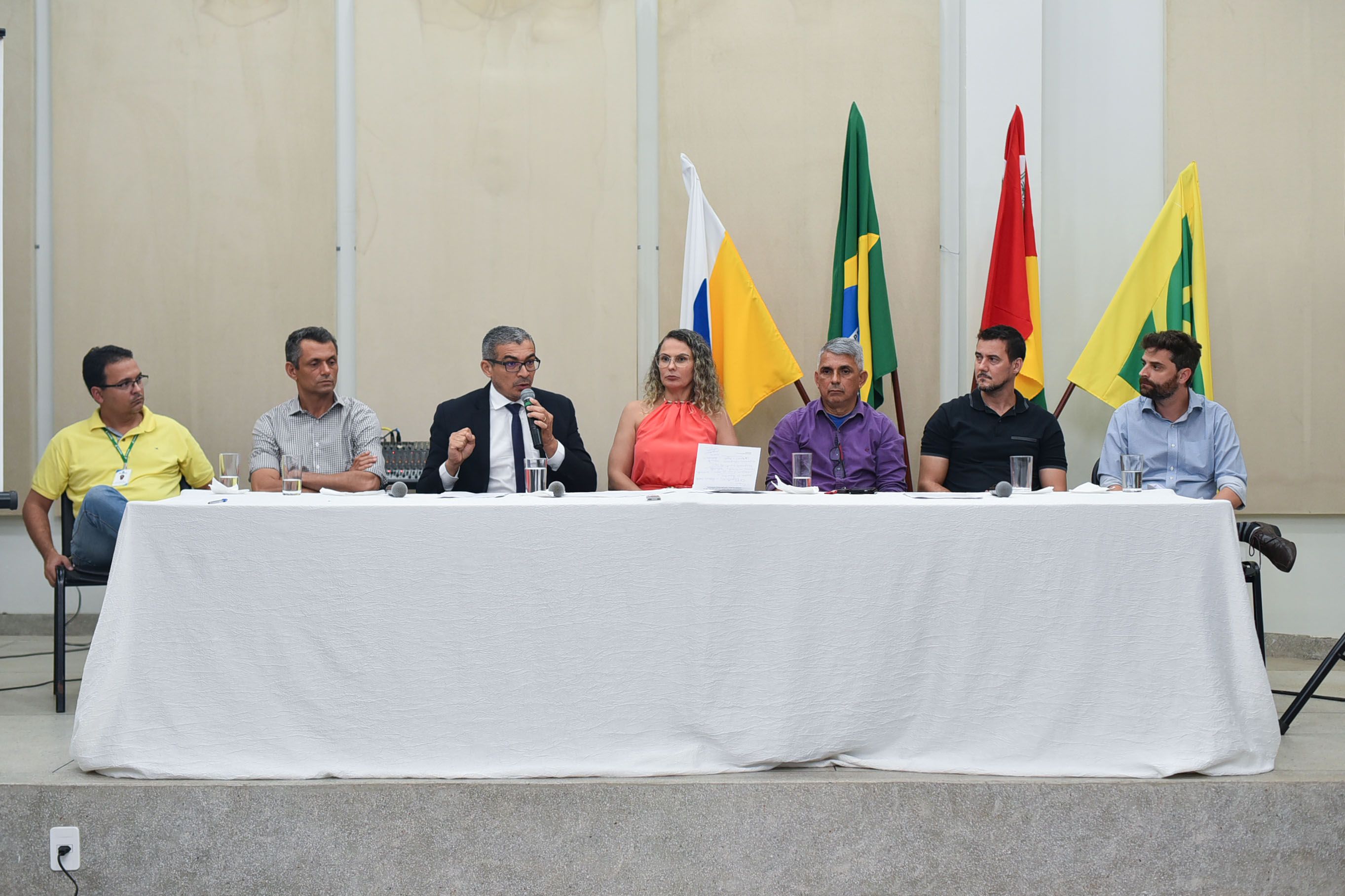 Fizeram parte da Mesa de Honra a Defensoria Pública, Prefeitura Municipal de Miracema, BRK e Naturatins