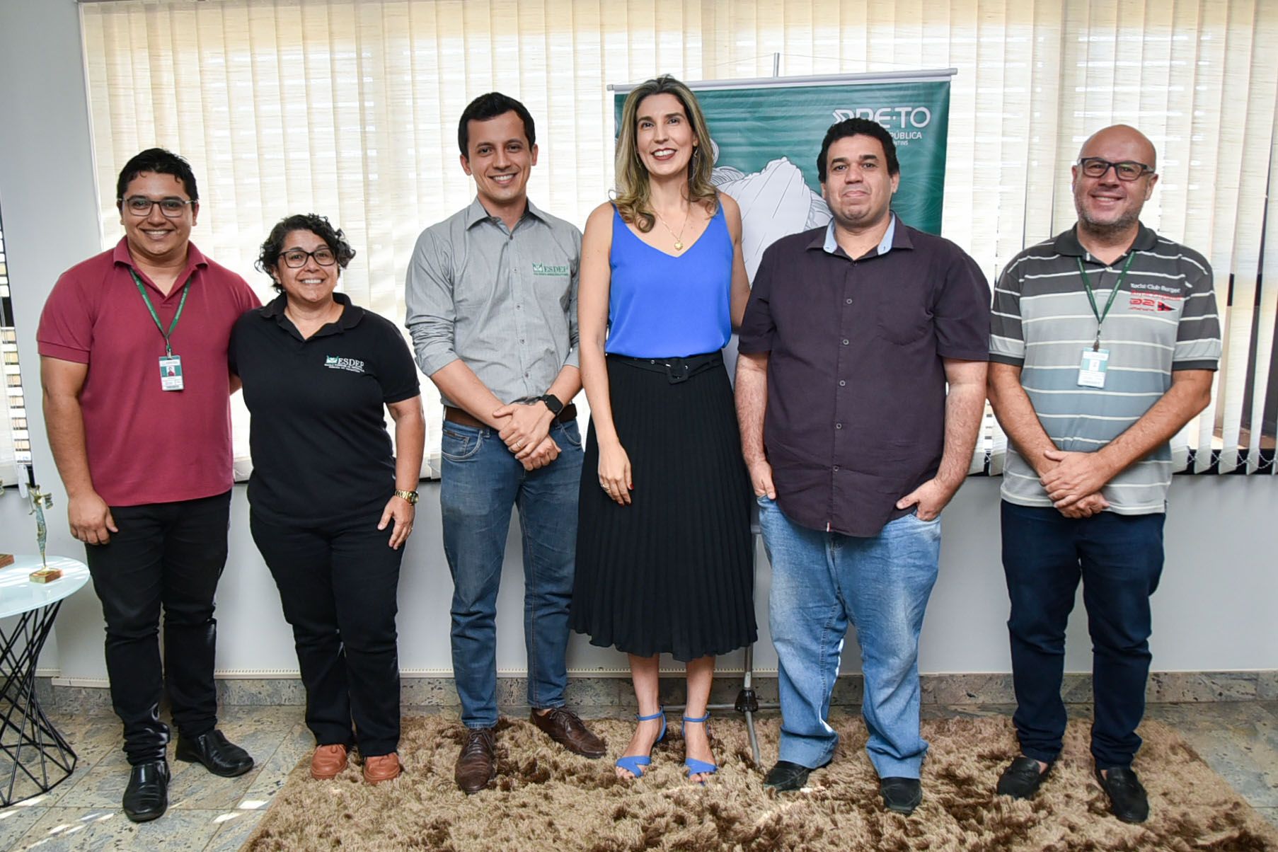 A nova Diretora-Geral com a equipe da Escola Superior da Defensoria Pública