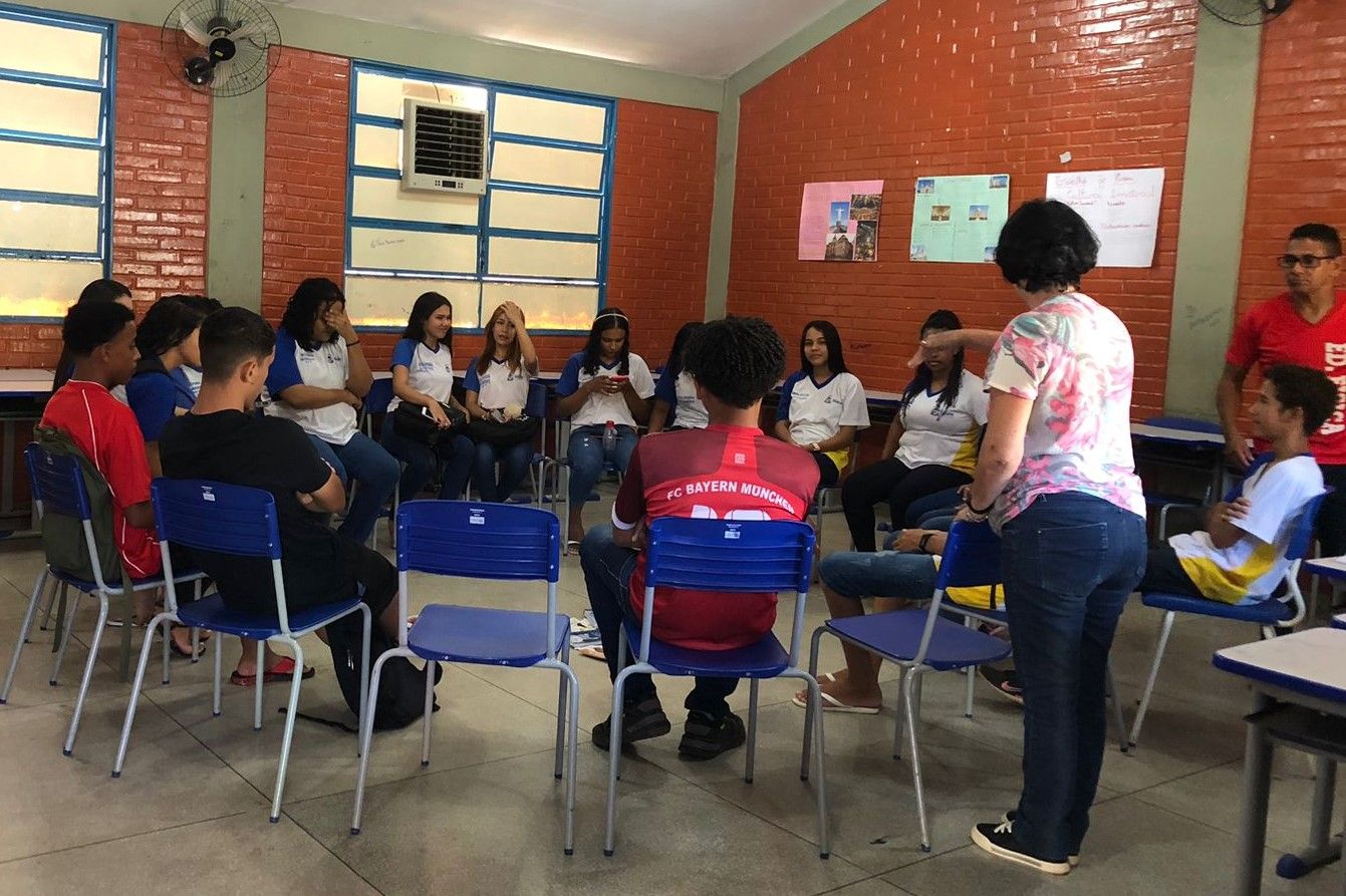 A atividade faz parte do projeto Papo Aberto: como mediar conflitos na escola”