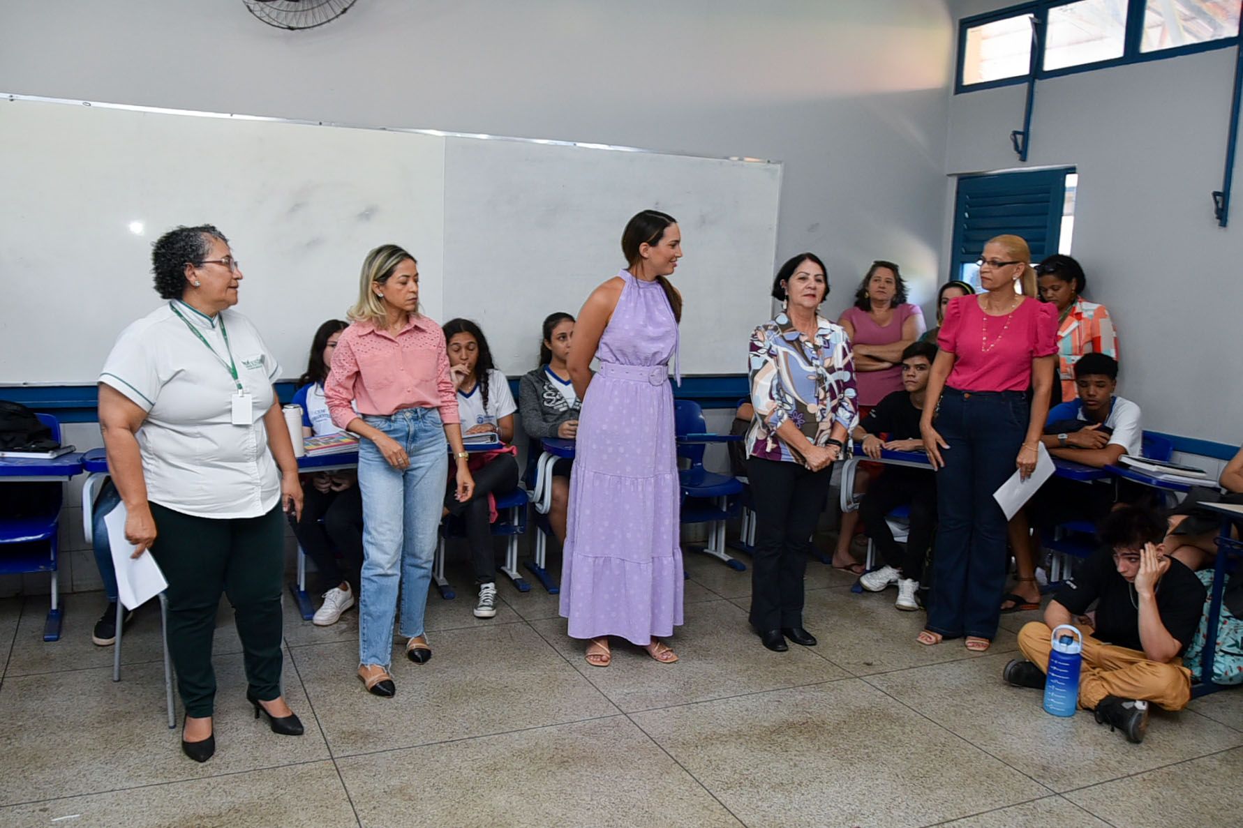 Equipe da escola falou da importância do tema debatido na oficina da Defensoria