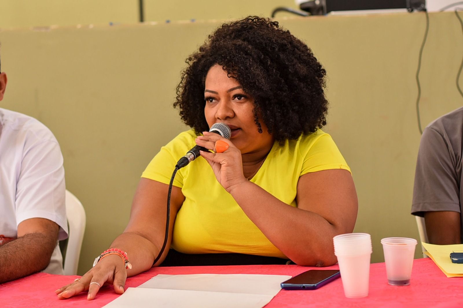 Parceira da ação, a coordenadora-executiva da Coeqto-TO, Maria Aparecida Ribeiro de Sousa estava presente