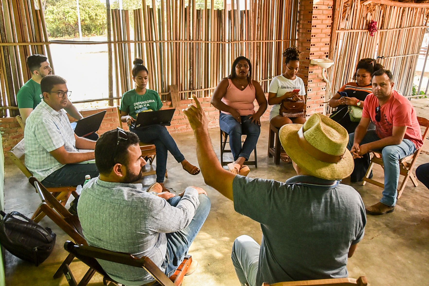 Equipe da DPE na Comunidade do Prata